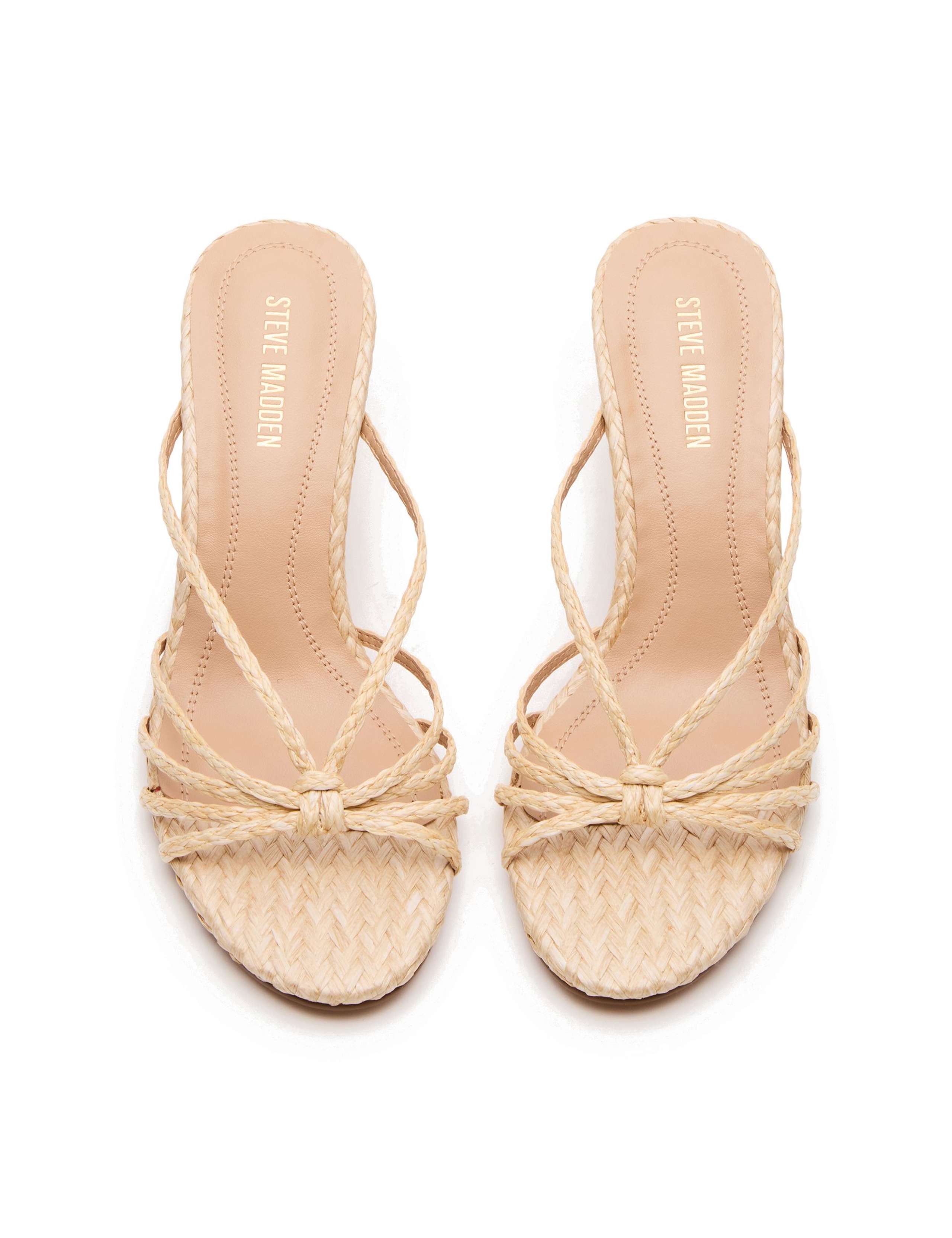 Edna Raffia Strappy Kitten Heel Sandals 4 of 5