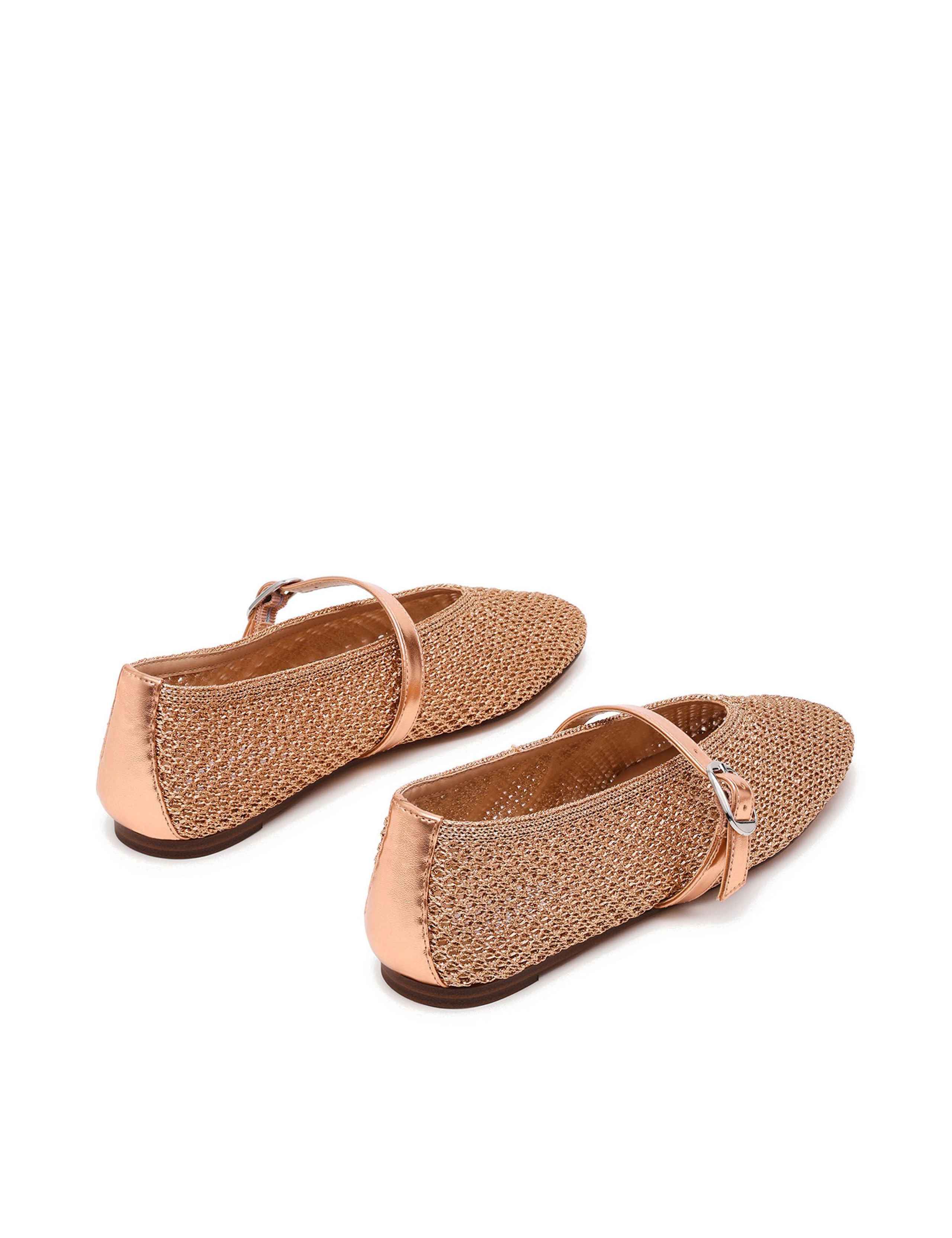 Gayla Buckle Woven Flat Pumps 2 of 4