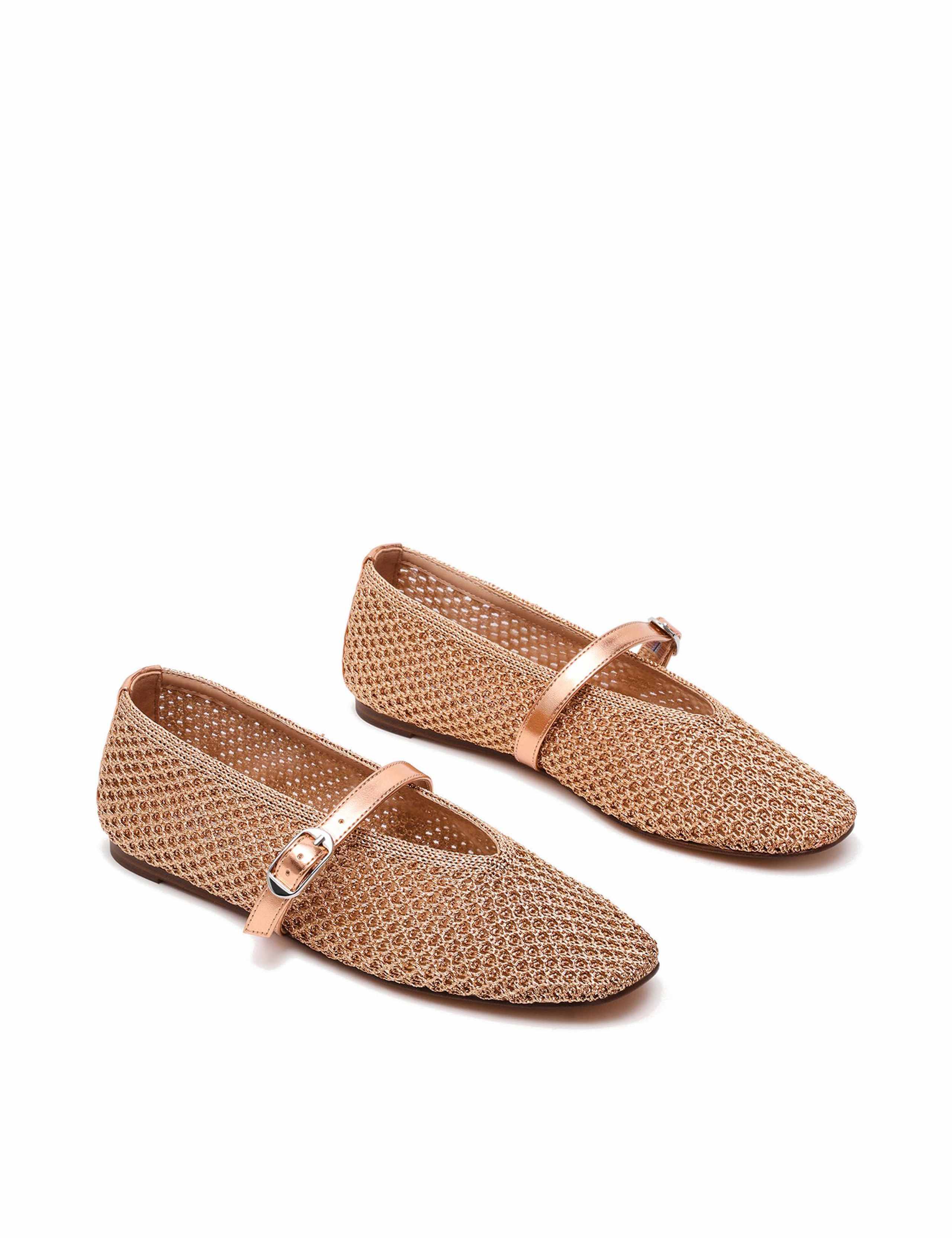 Gayla Buckle Woven Flat Pumps 4 of 4