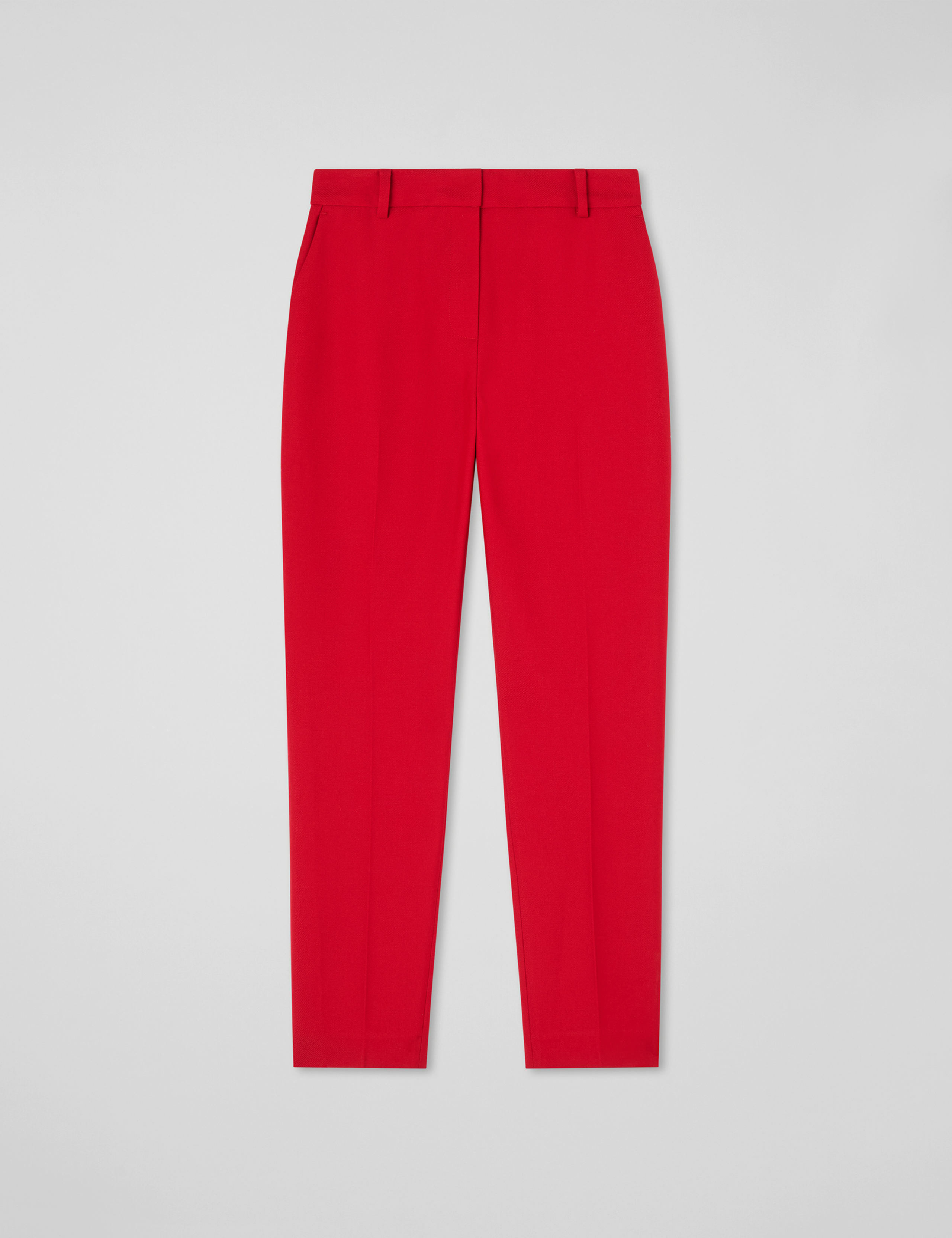 Twill Slim Fit Tapered Ankle Grazer Trousers 2 of 4
