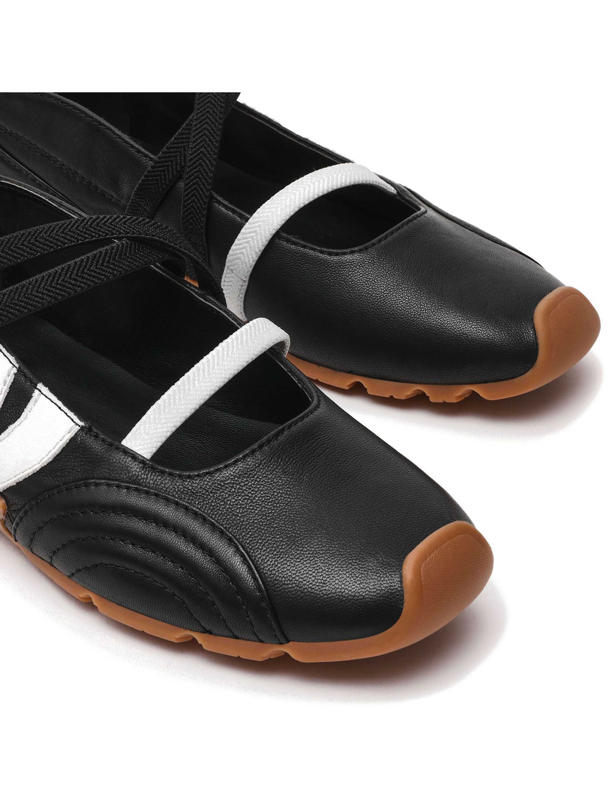 Joisie Leather Slip On Strappy Trainers 3 of 5