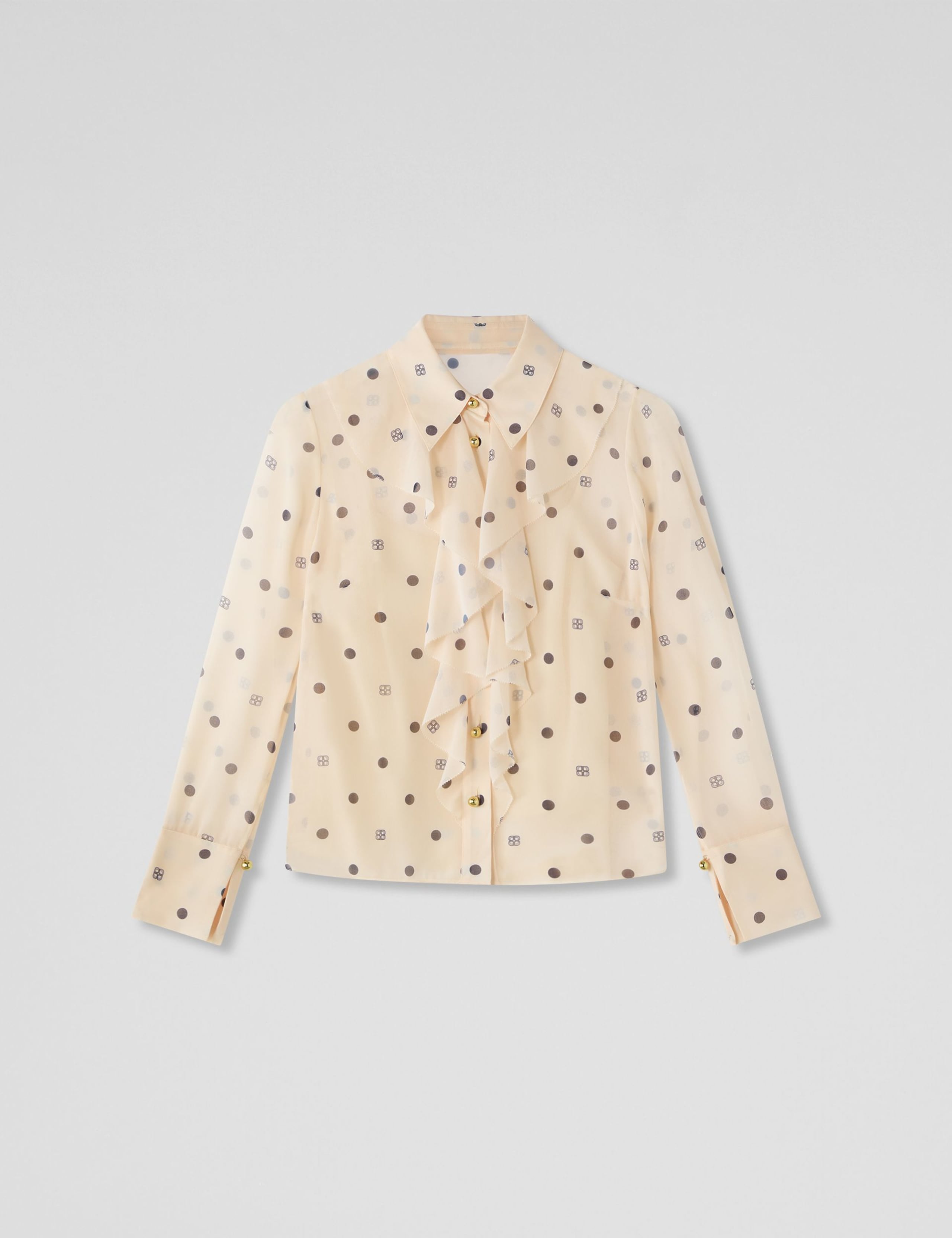 Satin Polka Dot Blouse 2 of 4