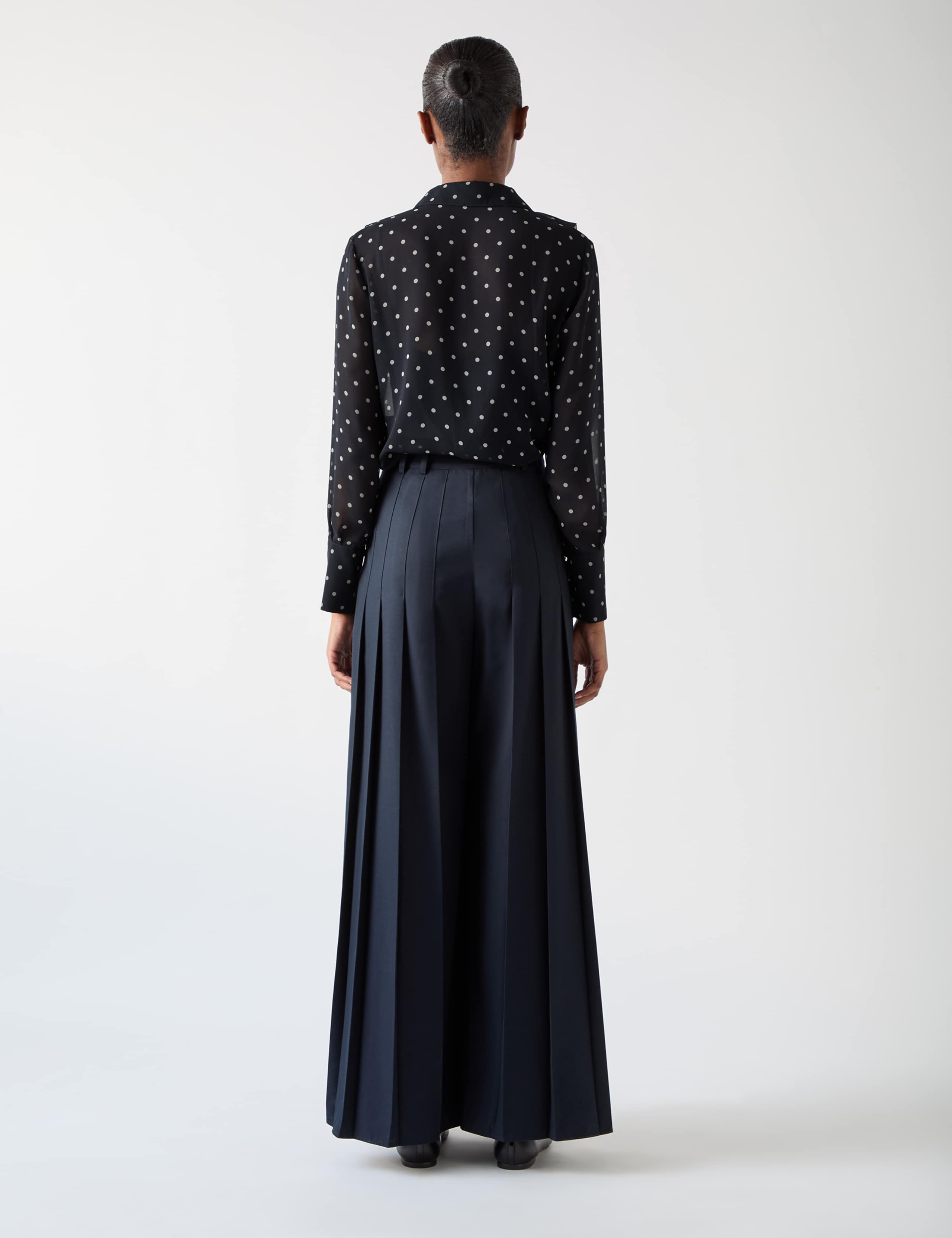 Satin Polka Dot Blouse 4 of 4