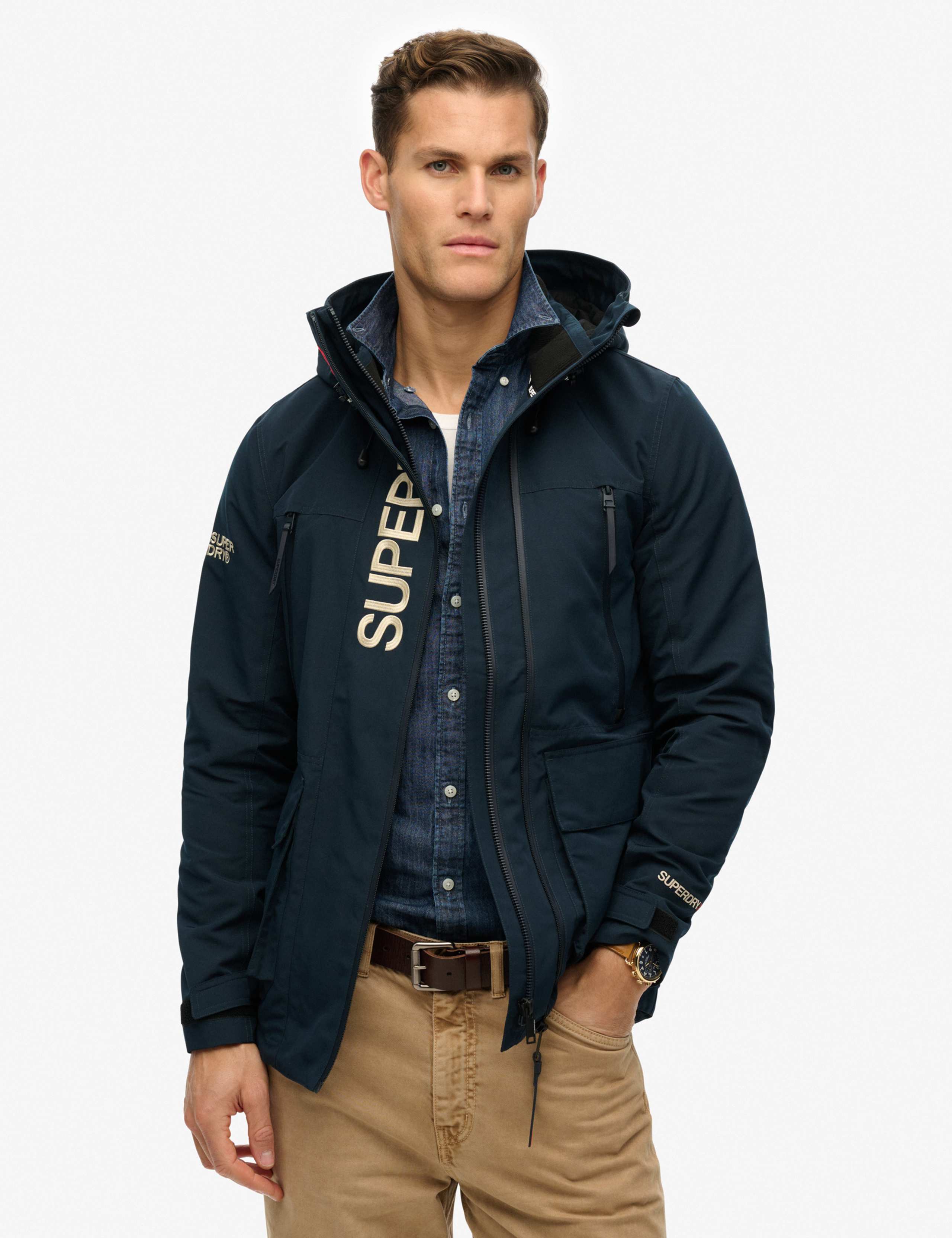 Embroidered Hooded Ultimate Windbreaker Coat 3 of 5