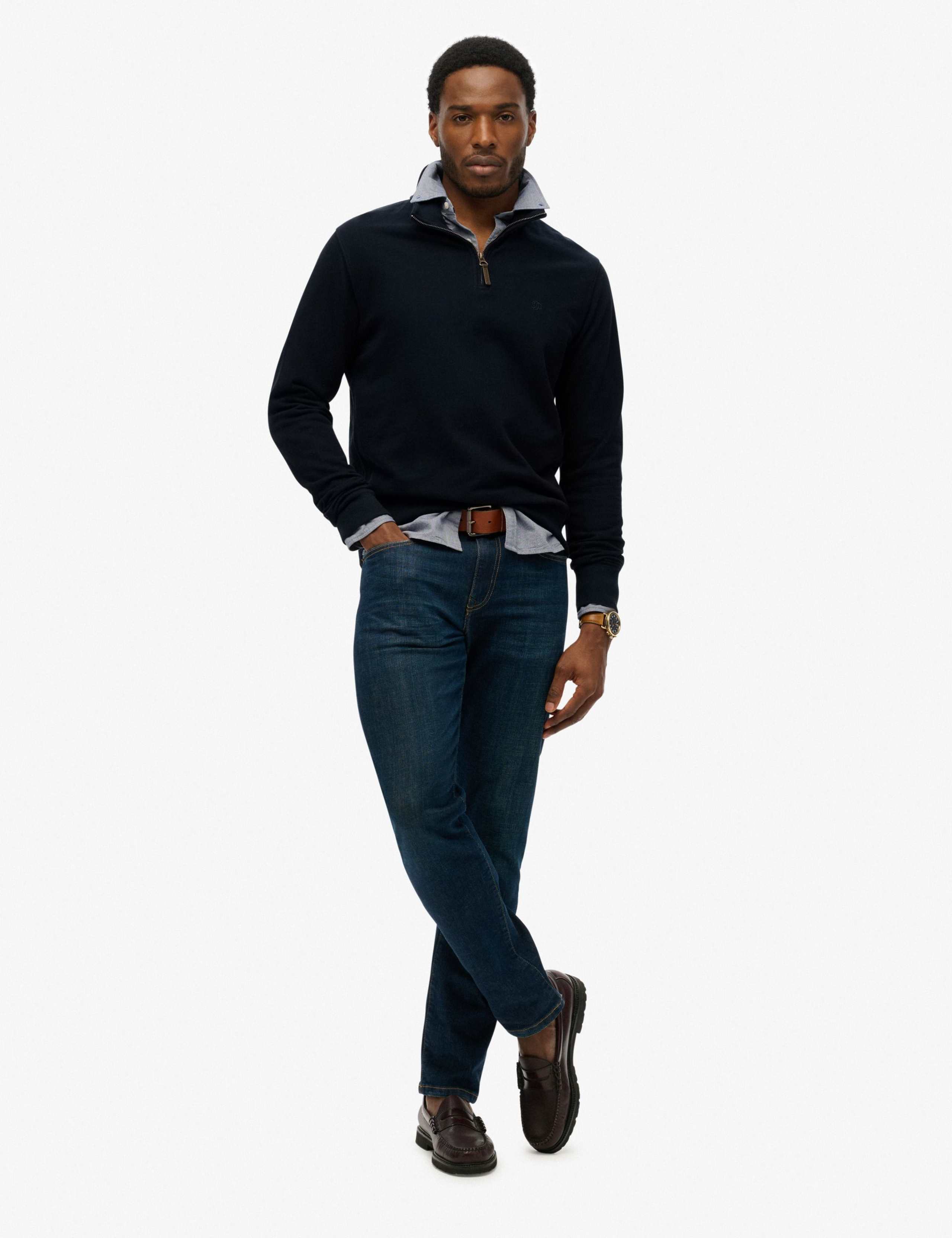 Pure Cotton Half Zip Jumper 4 of 6