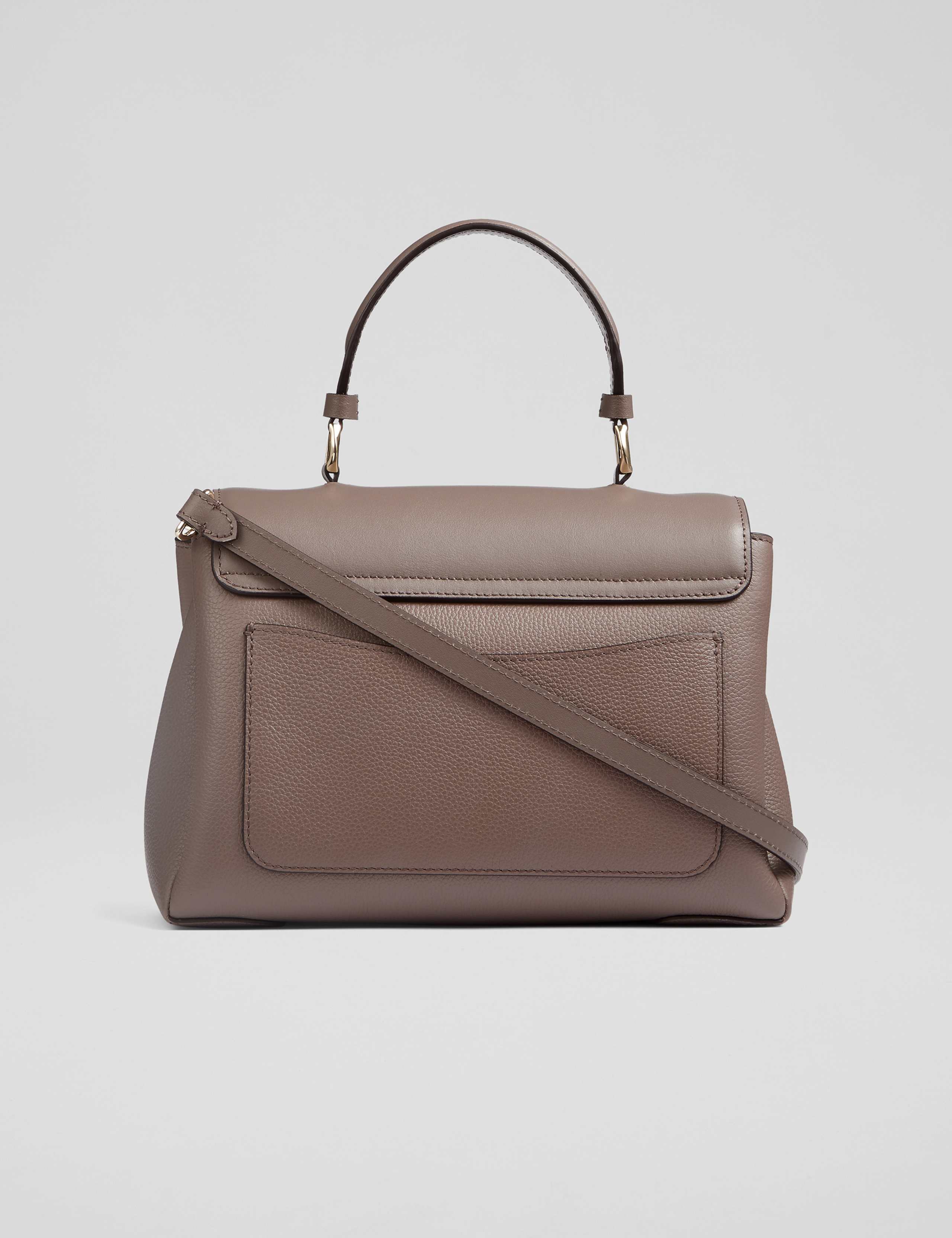 Leather Top Handle Cross Body Bag 2 of 3