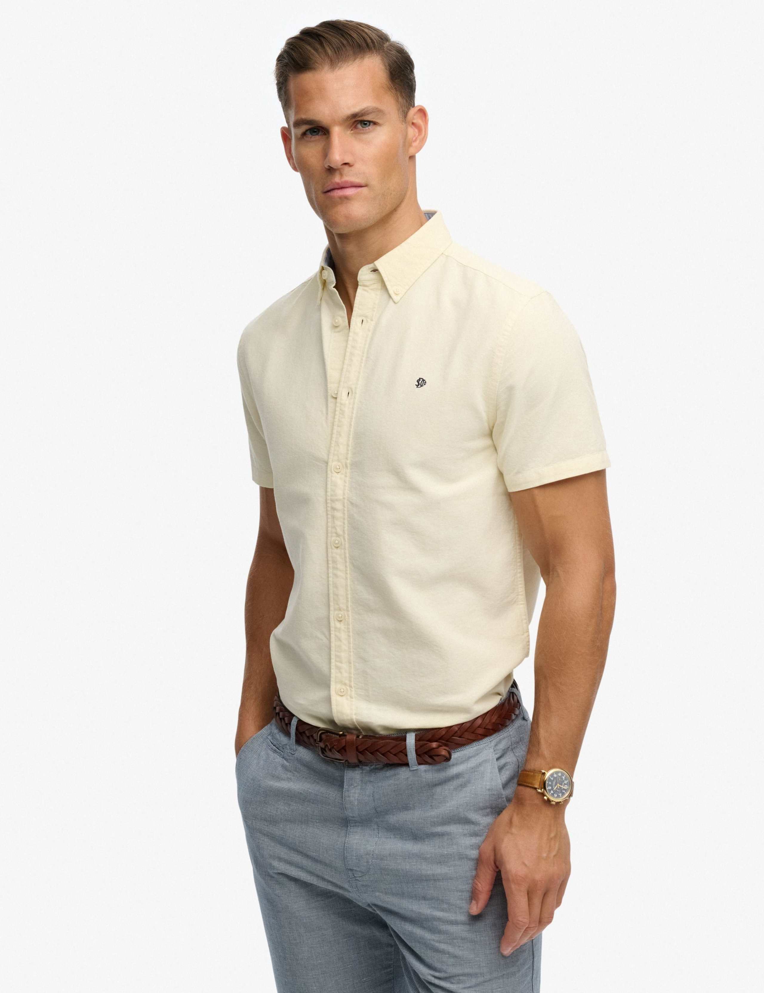 Relaxed Fit Short Sleeve Oxford Shirt 1 of 6