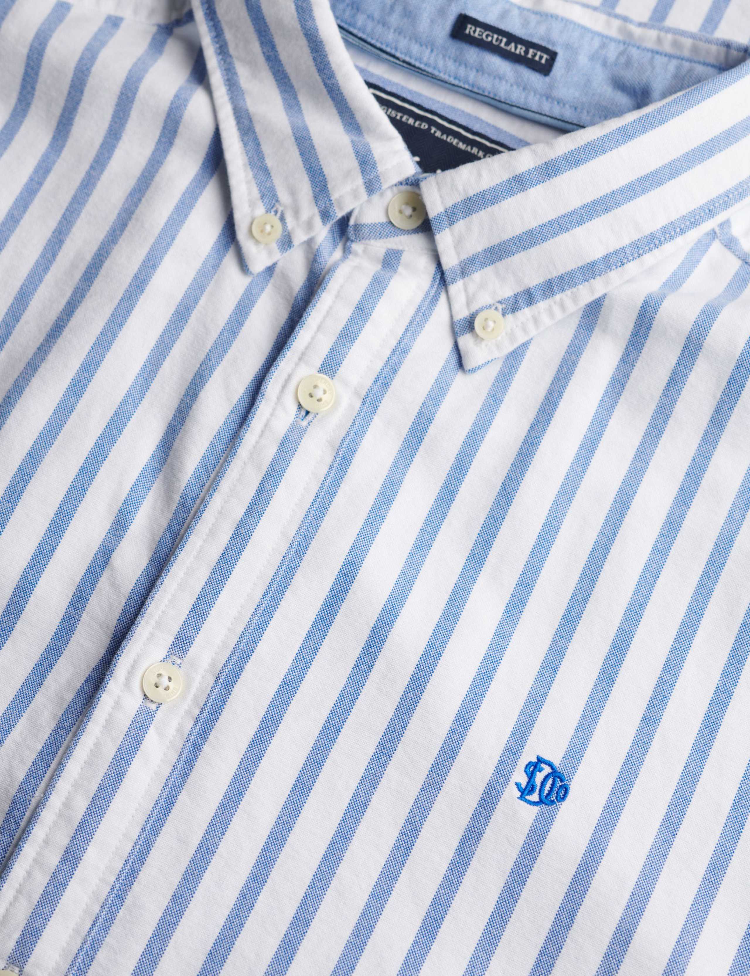 Relaxed Fit Striped Short Sleeve Oxford Shirt 4 of 6