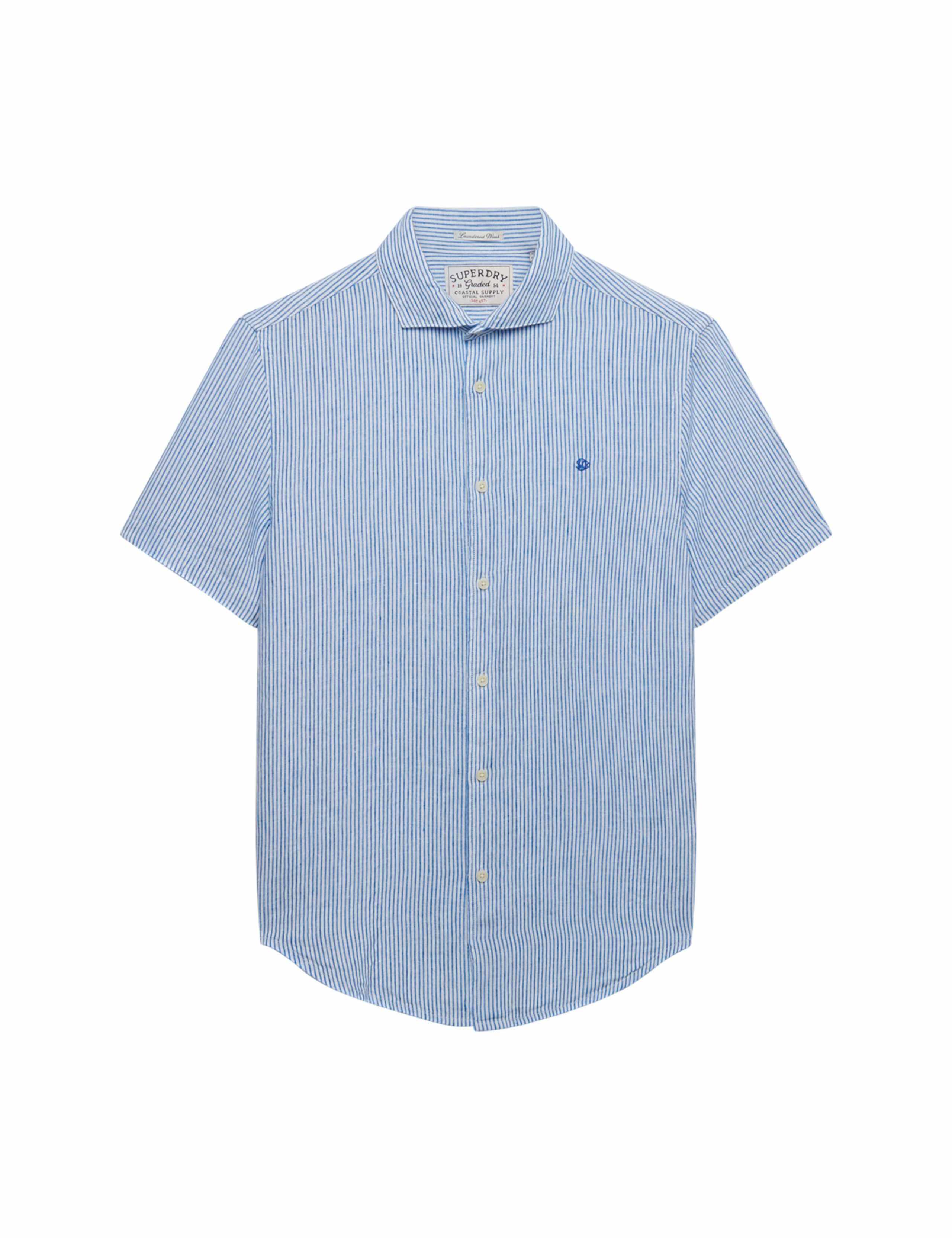 Relaxed Fit Pure Linen Striped Shirt 1 of 3