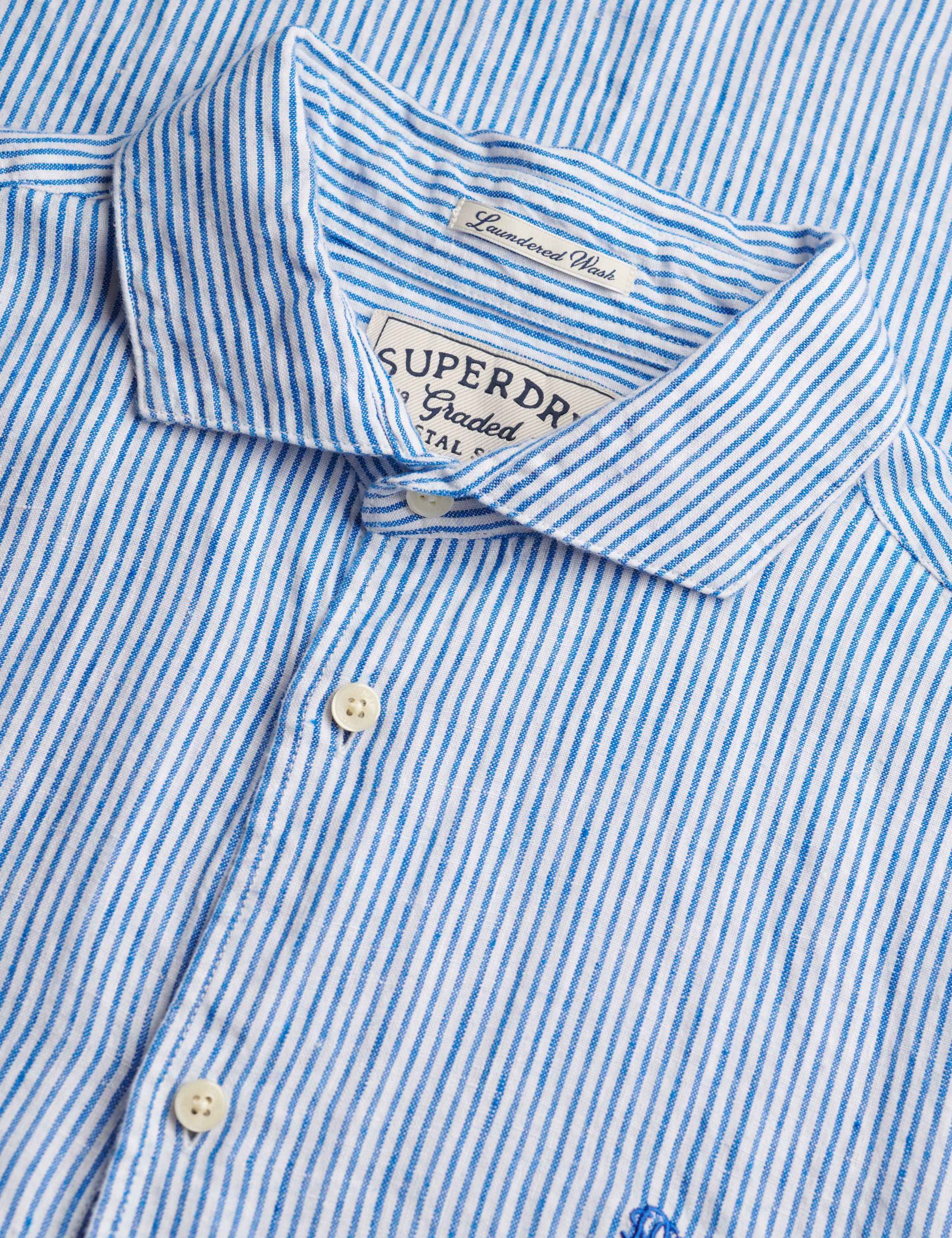 Relaxed Fit Pure Linen Striped Shirt 3 of 3