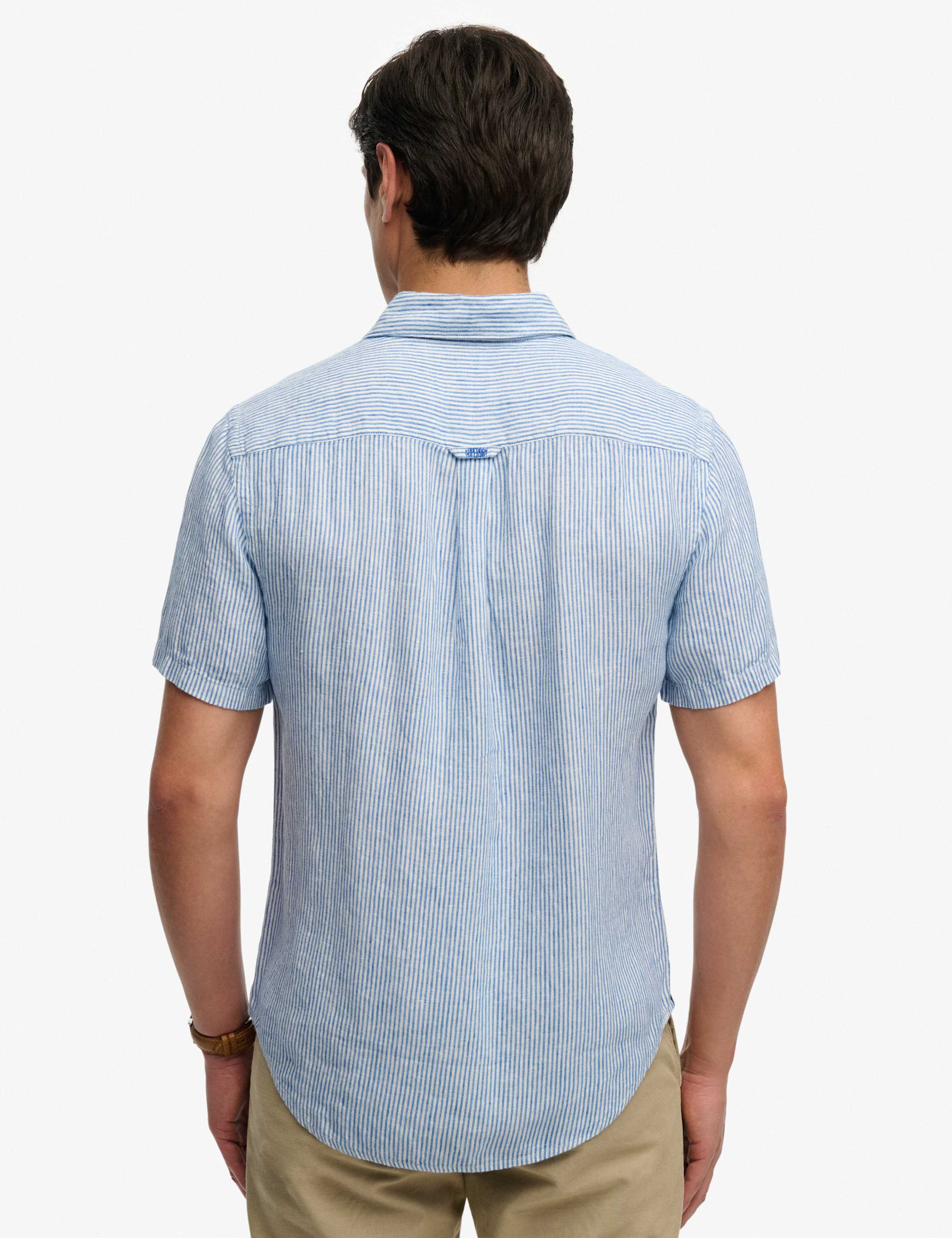 Relaxed Fit Pure Linen Striped Shirt 5 of 5