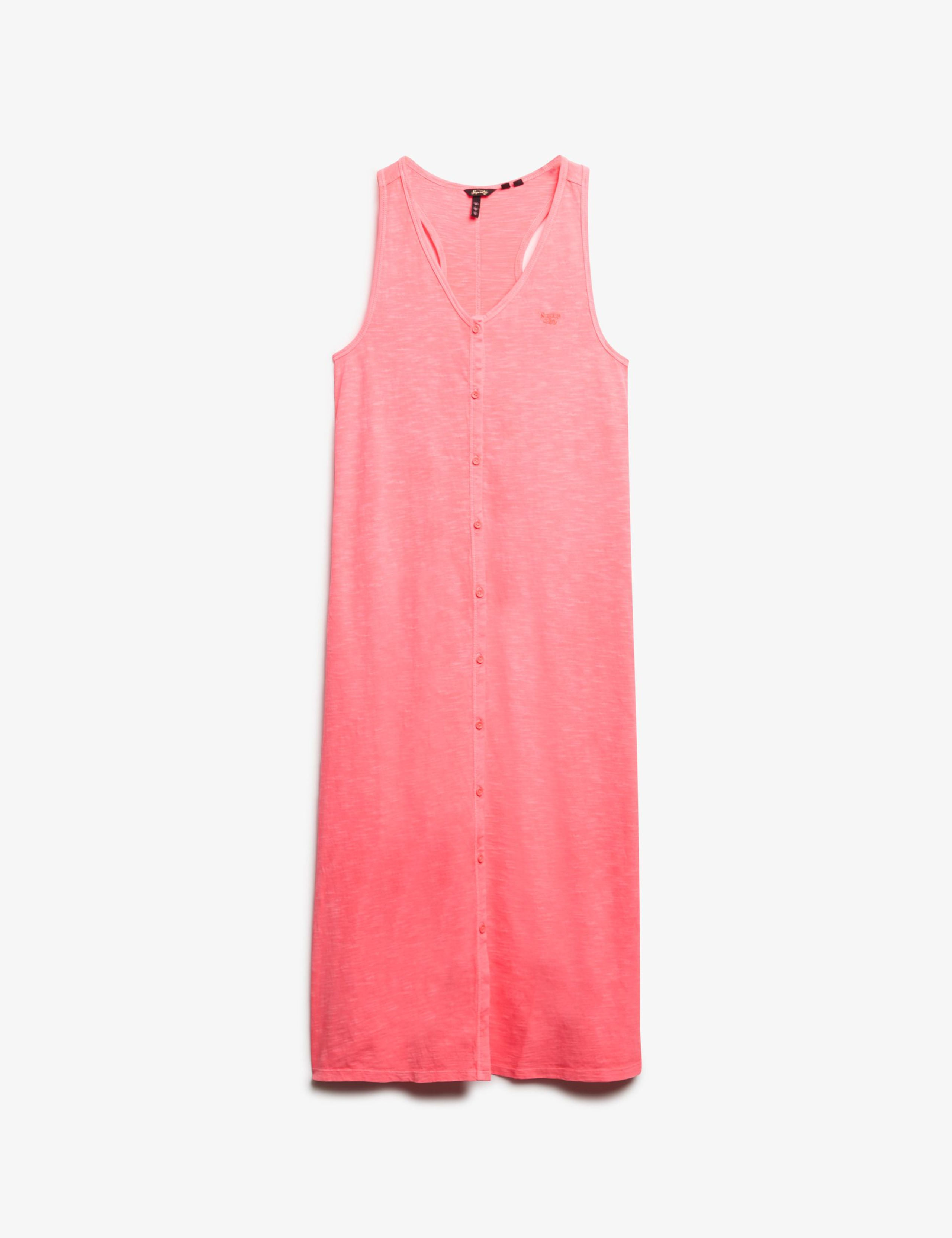 Jersey V-Neck Relaxed Midi Beach Dress 2 of 8