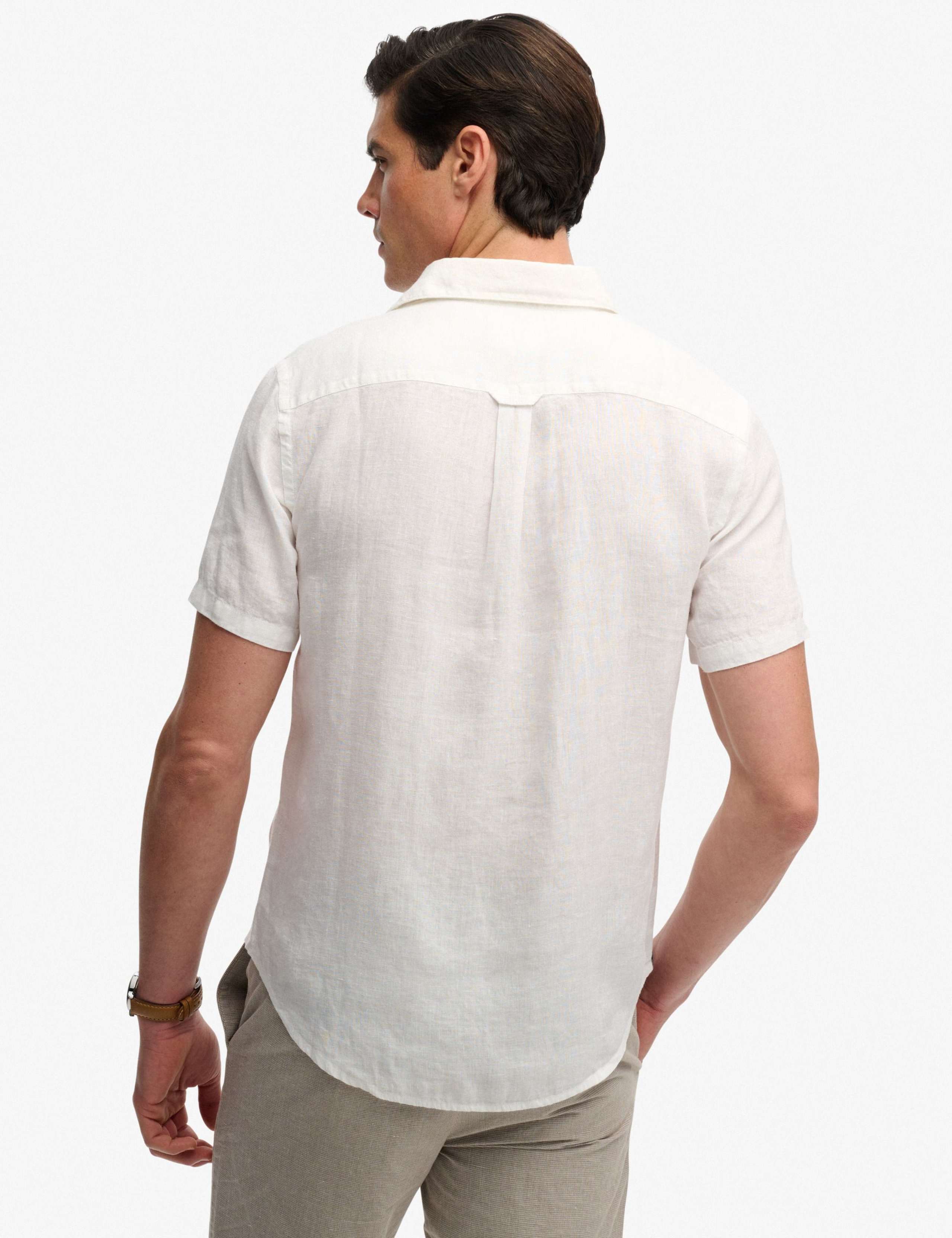 Relaxed Fit Pure Linen Short Sleeve Shirt 3 of 6