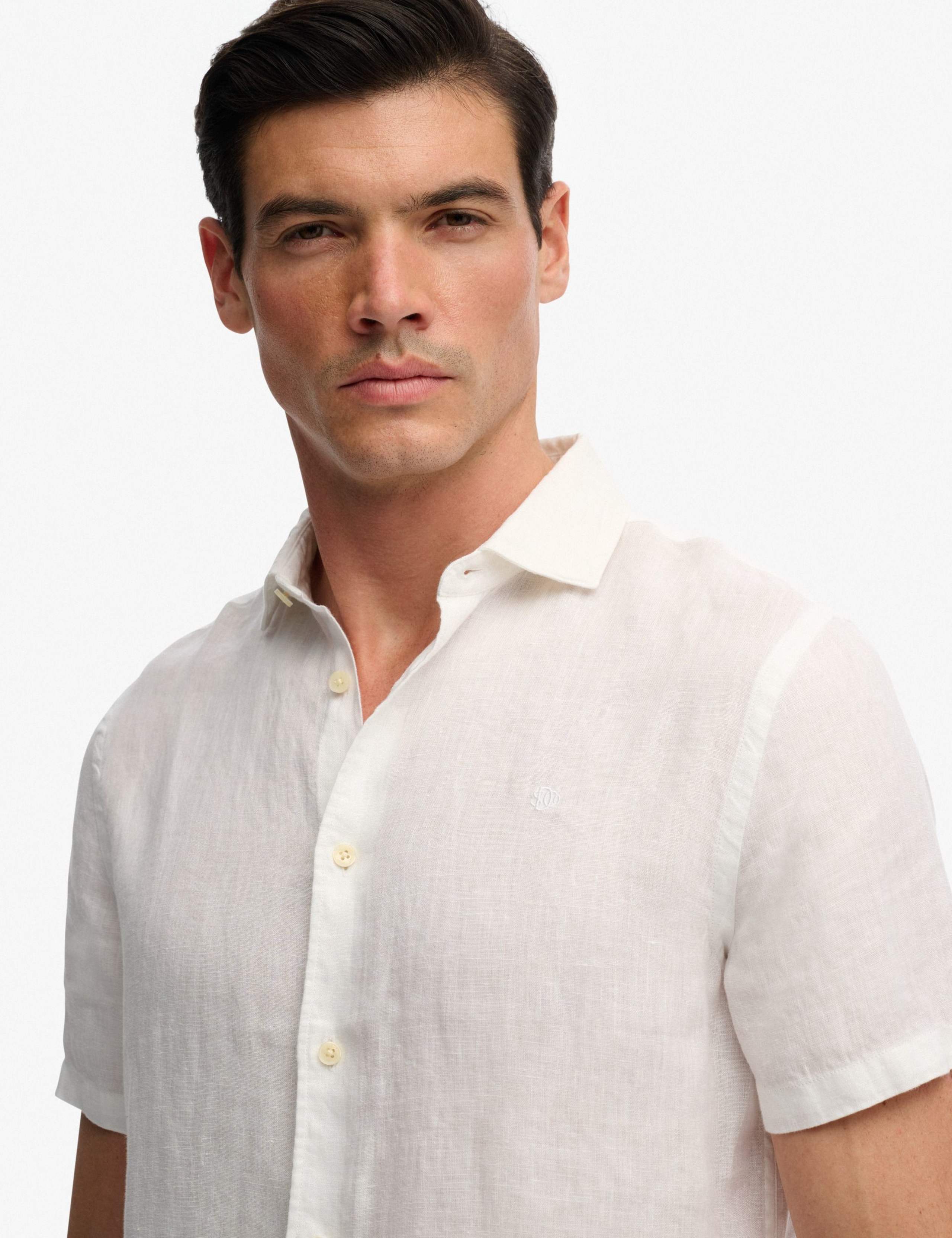 Relaxed Fit Pure Linen Short Sleeve Shirt 5 of 6