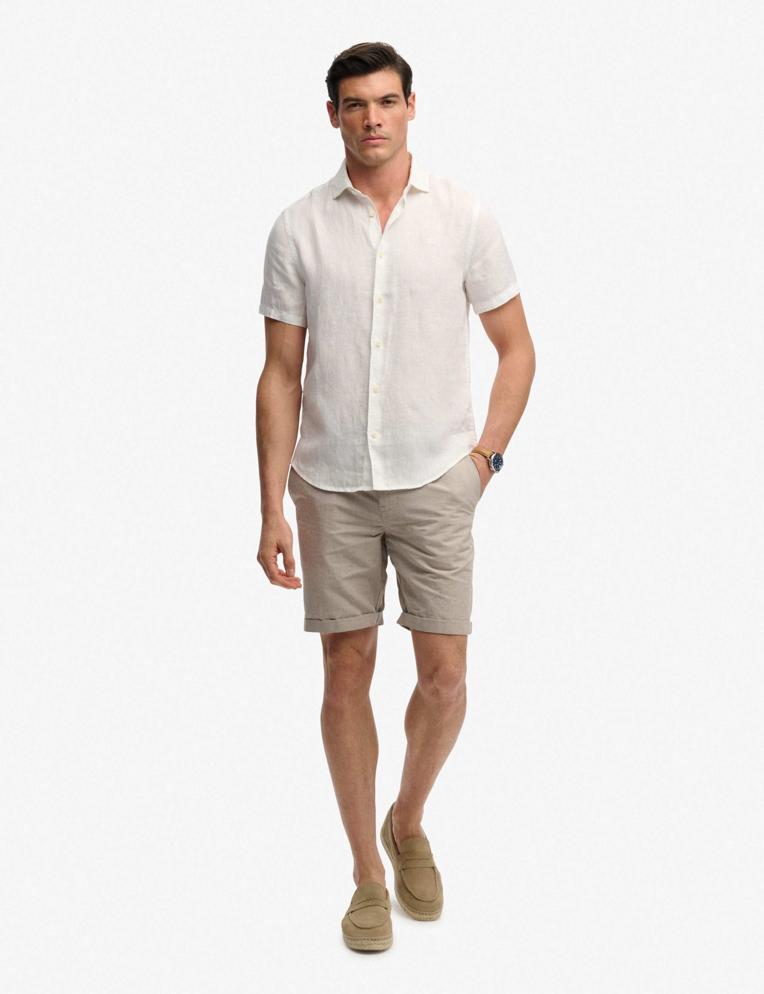 Relaxed Fit Pure Linen Short Sleeve Shirt 6 of 6