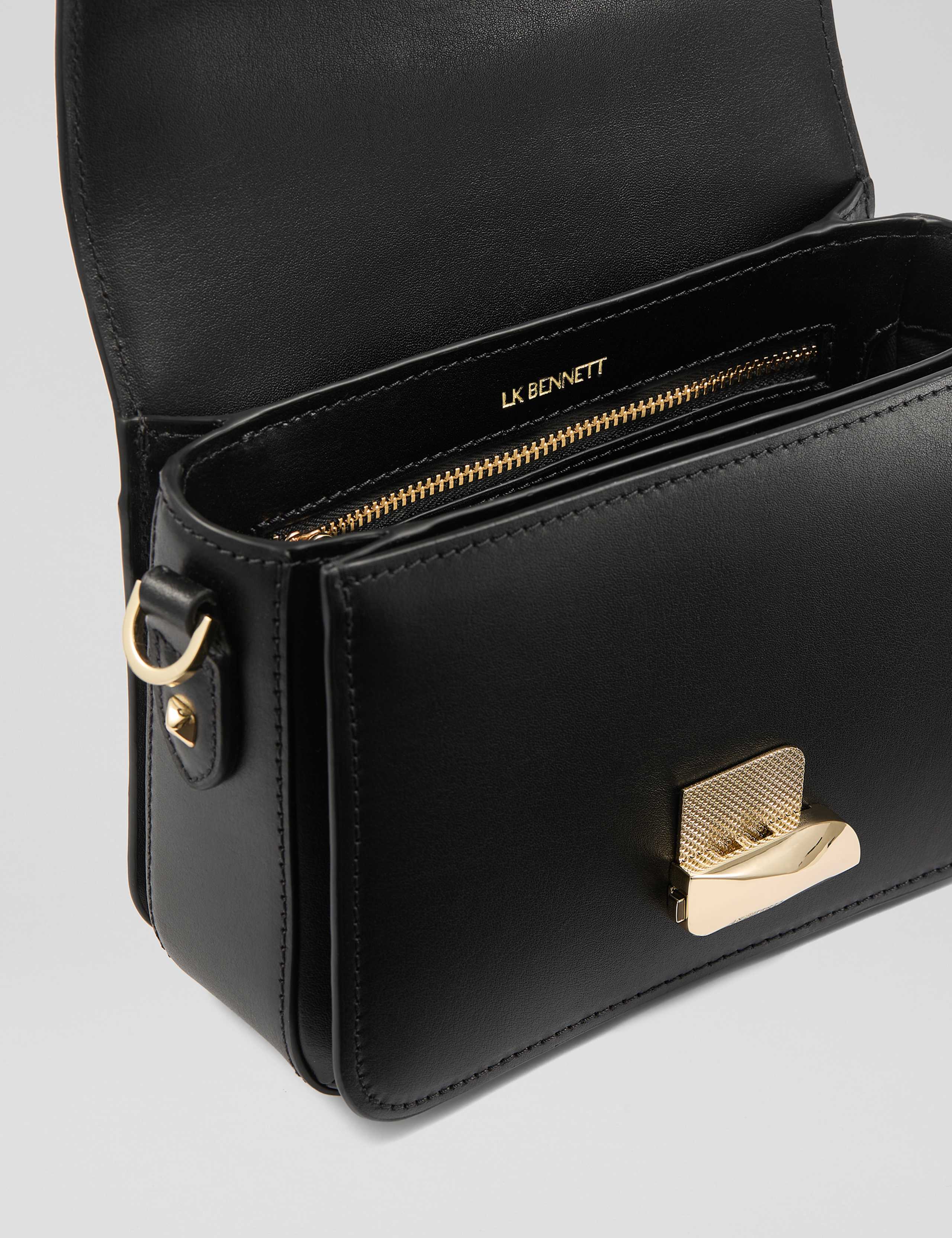 Leather Top Handle Mini Cross Body Bag 3 of 3