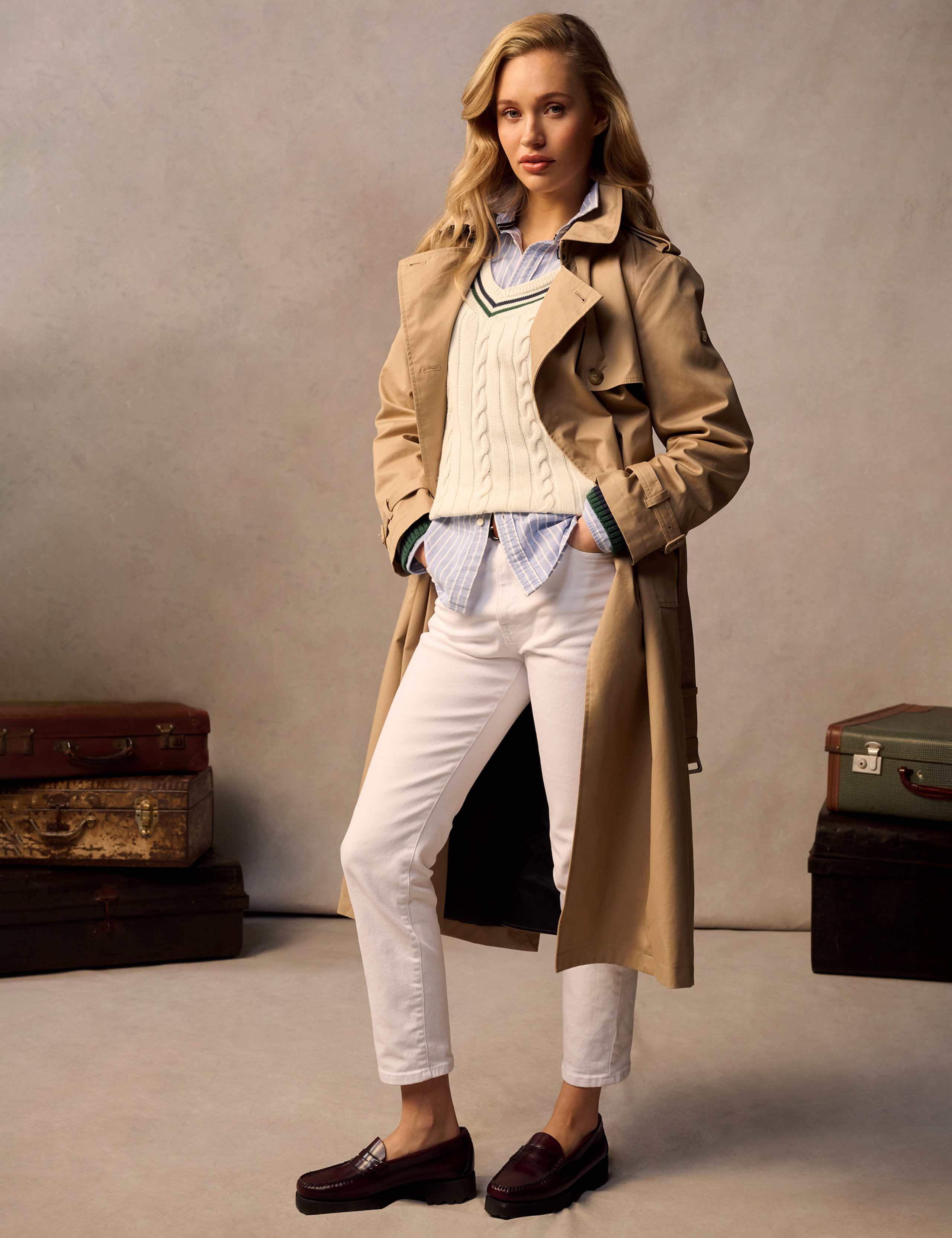 Cotton Rich Belted Longline Trench Coat 6 of 9