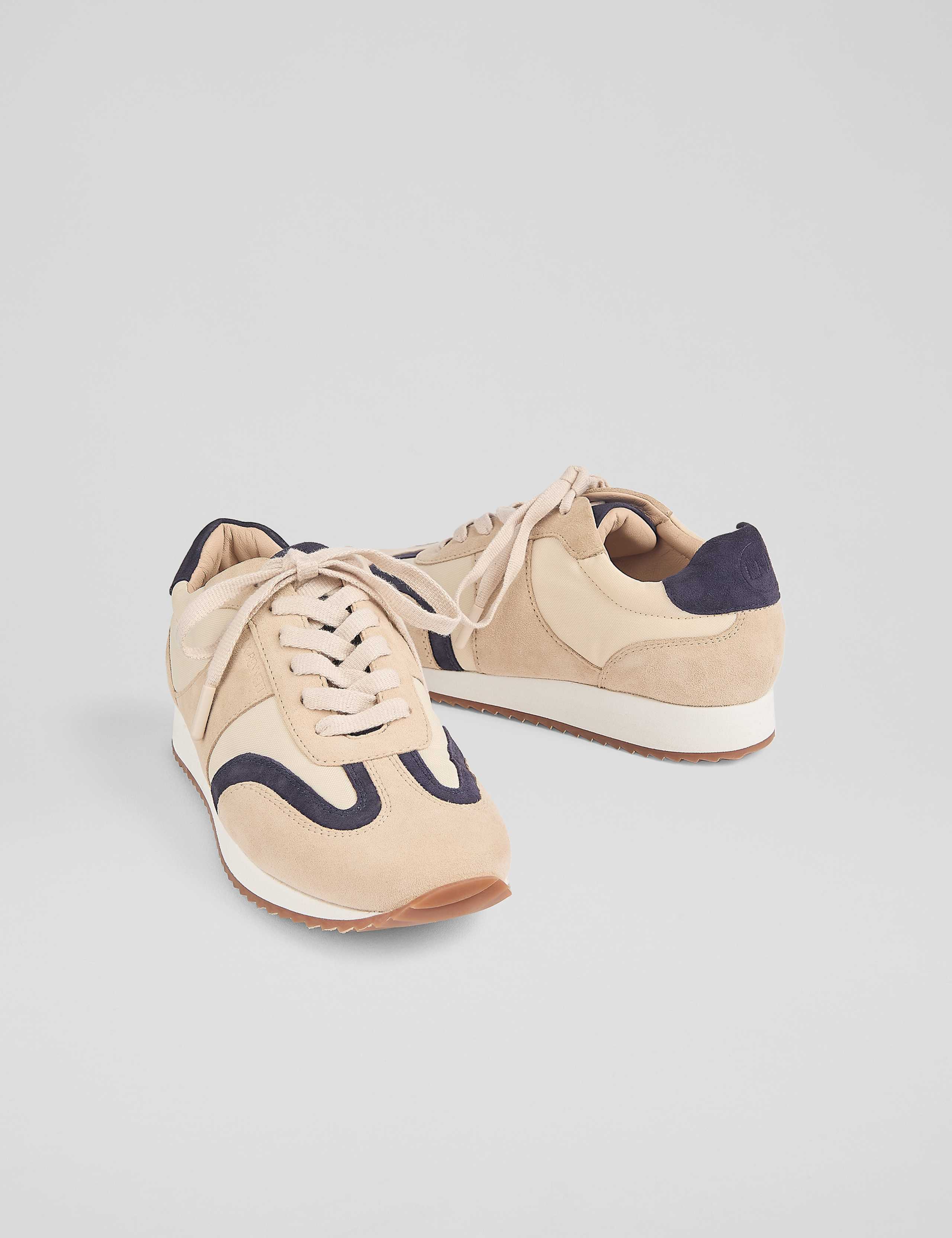 Lace Up Suede Panel Trainers 4 of 4