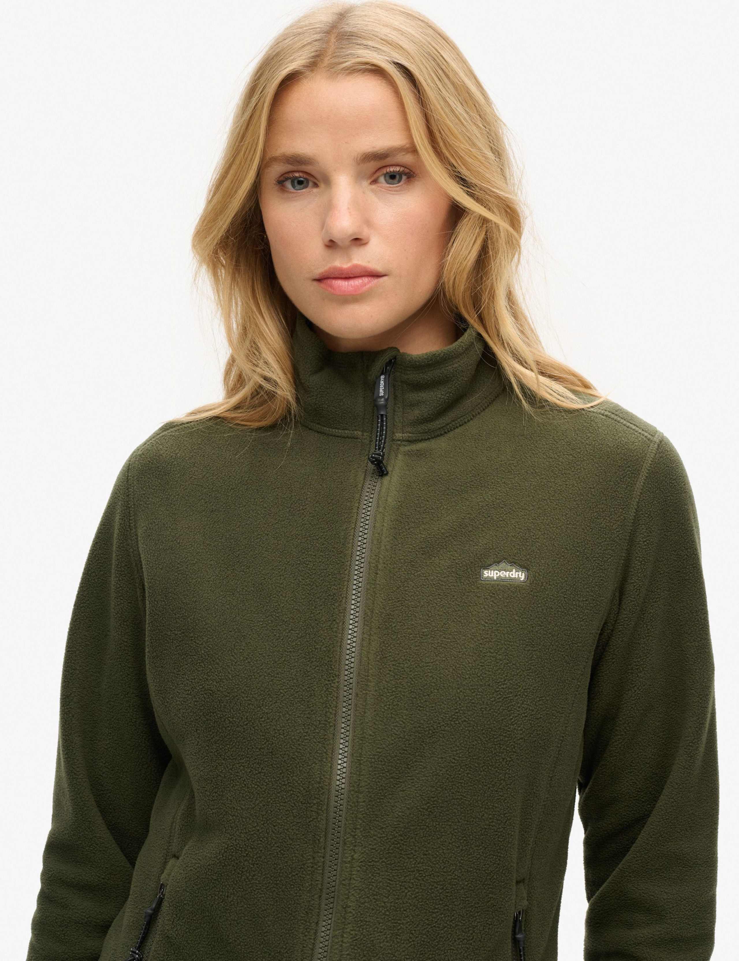 Zip Up Funnel Neck Polar Fleece Jacket 5 of 5