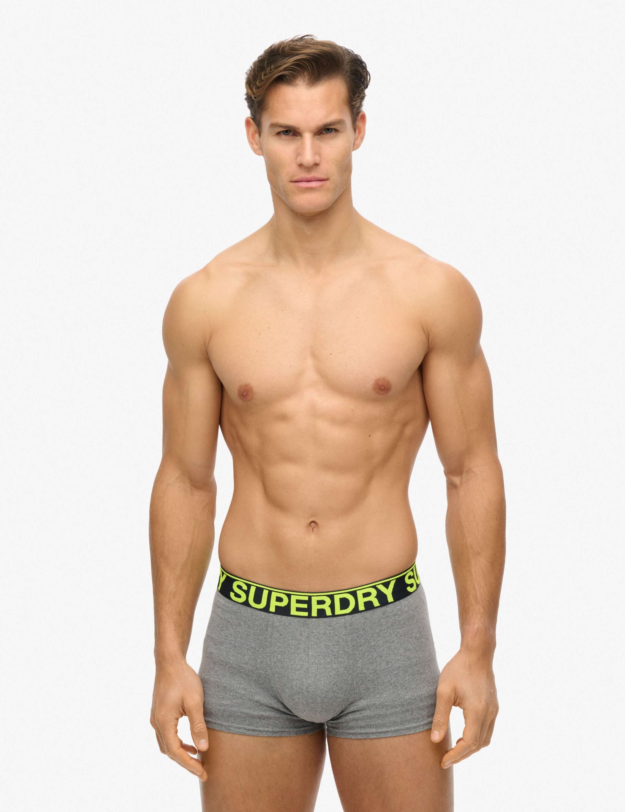 3 Pack Cotton Rich Logo Waistband Trunks 3 of 9