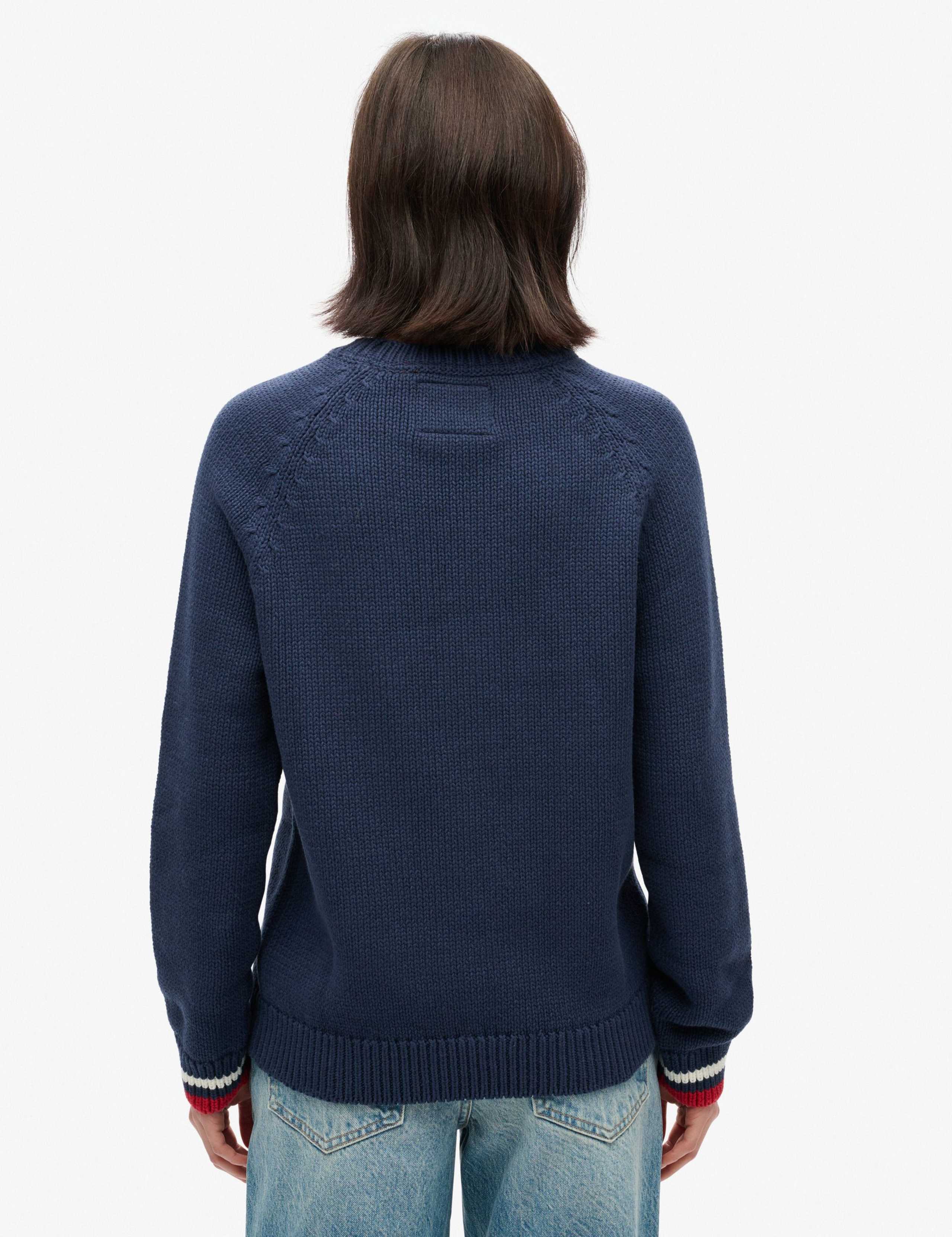 Cotton Rich Slogan Crew Neck Relaxed Jumper 3 of 8