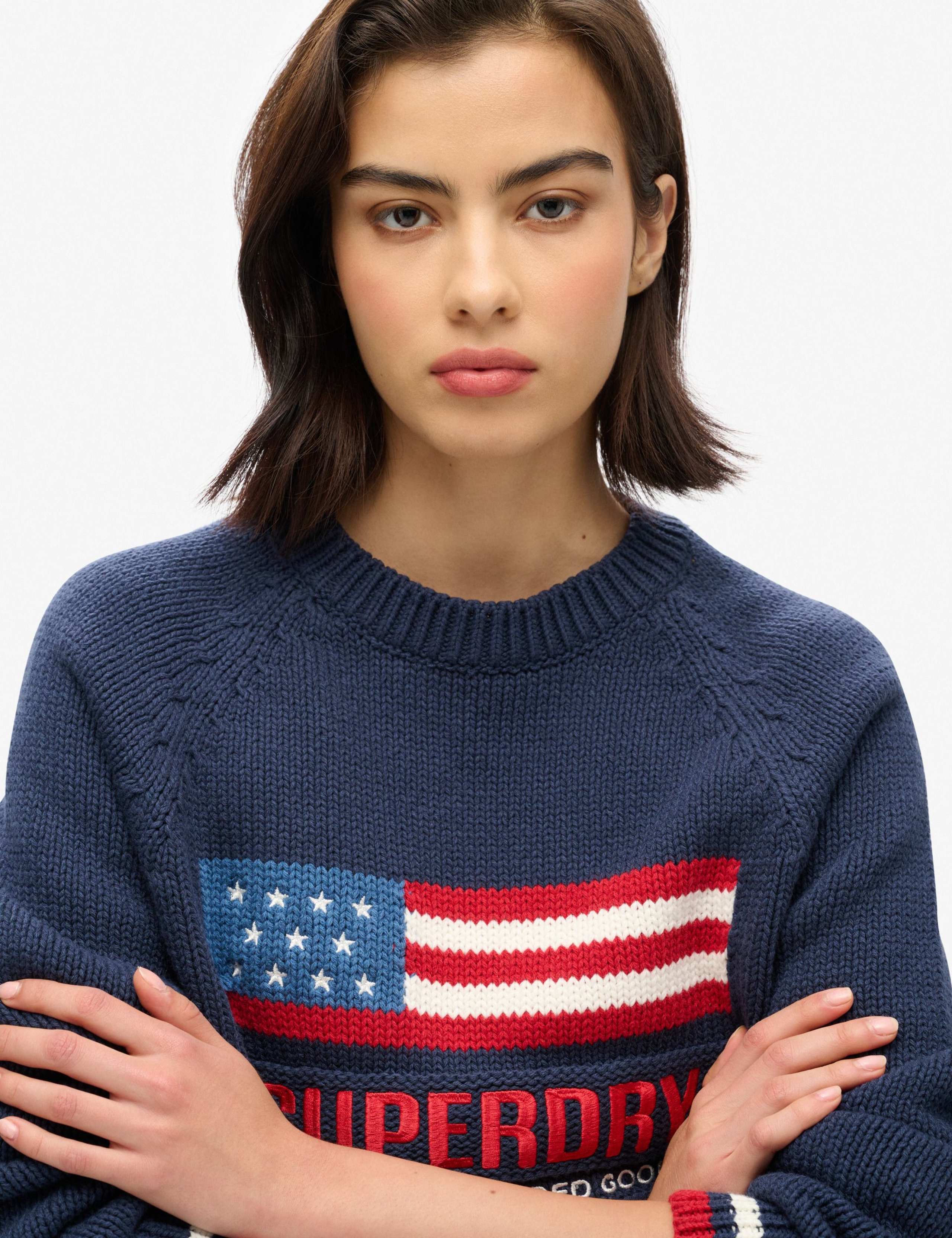 Cotton Rich Slogan Crew Neck Relaxed Jumper 5 of 8
