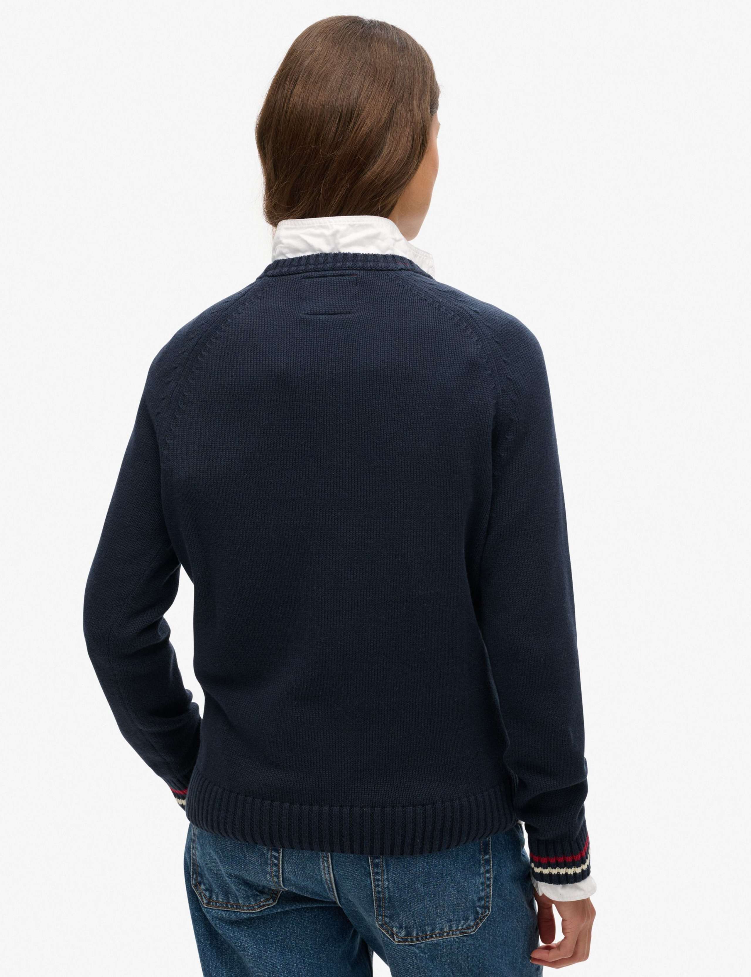 Pure Cotton Crew Neck Slogan Relaxed Jumper 3 of 6