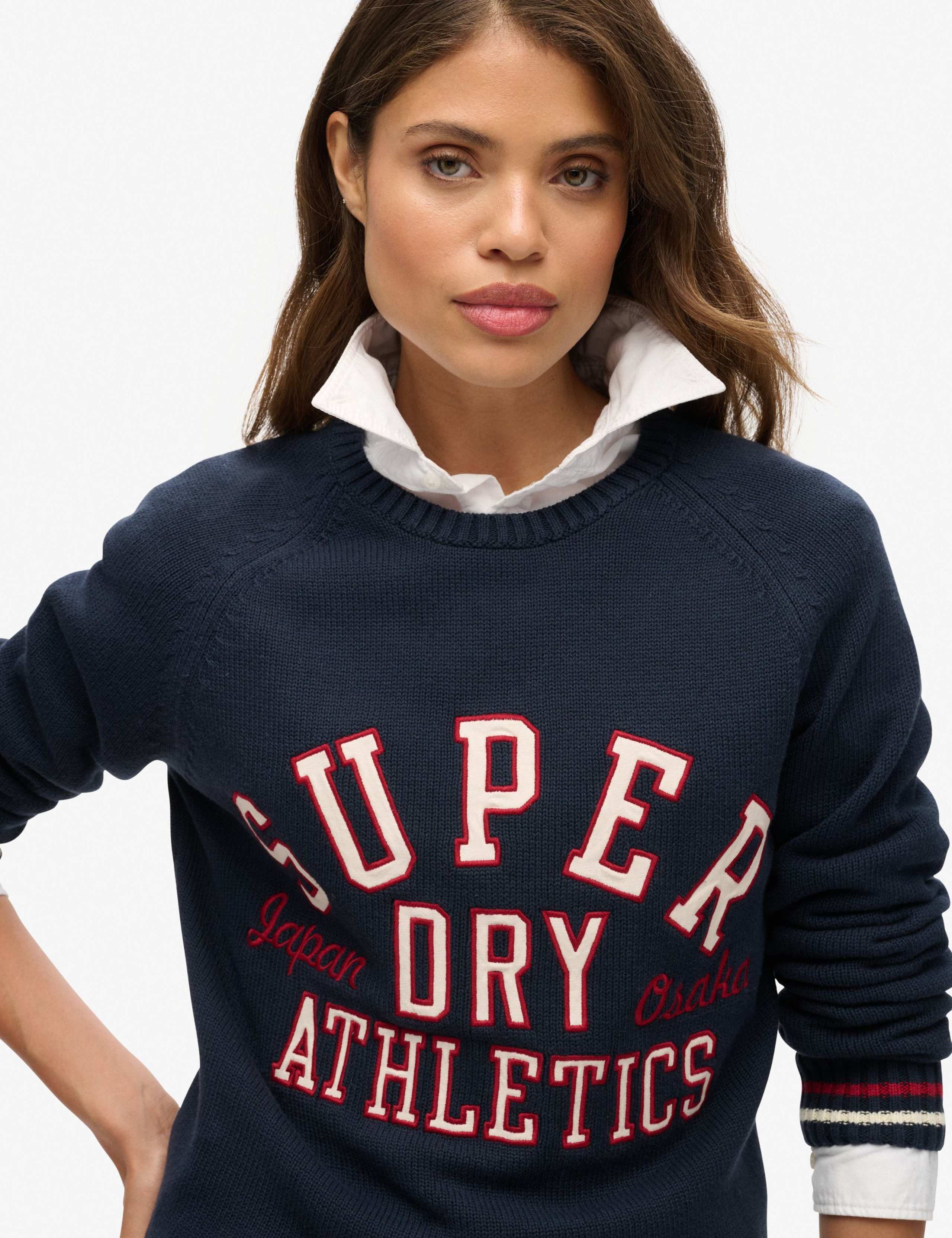 Pure Cotton Crew Neck Slogan Relaxed Jumper 5 of 6