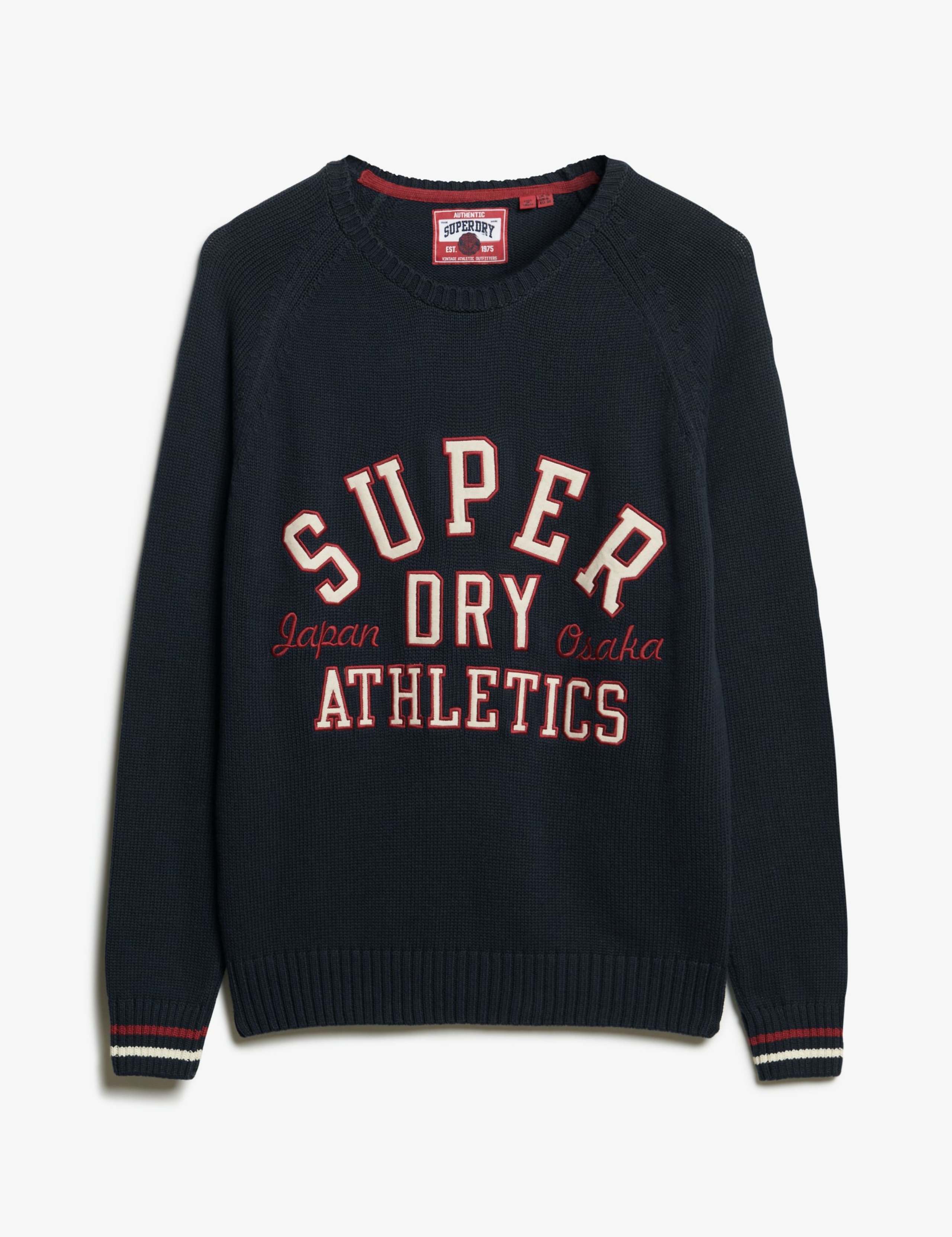 Pure Cotton Crew Neck Slogan Relaxed Jumper 2 of 6