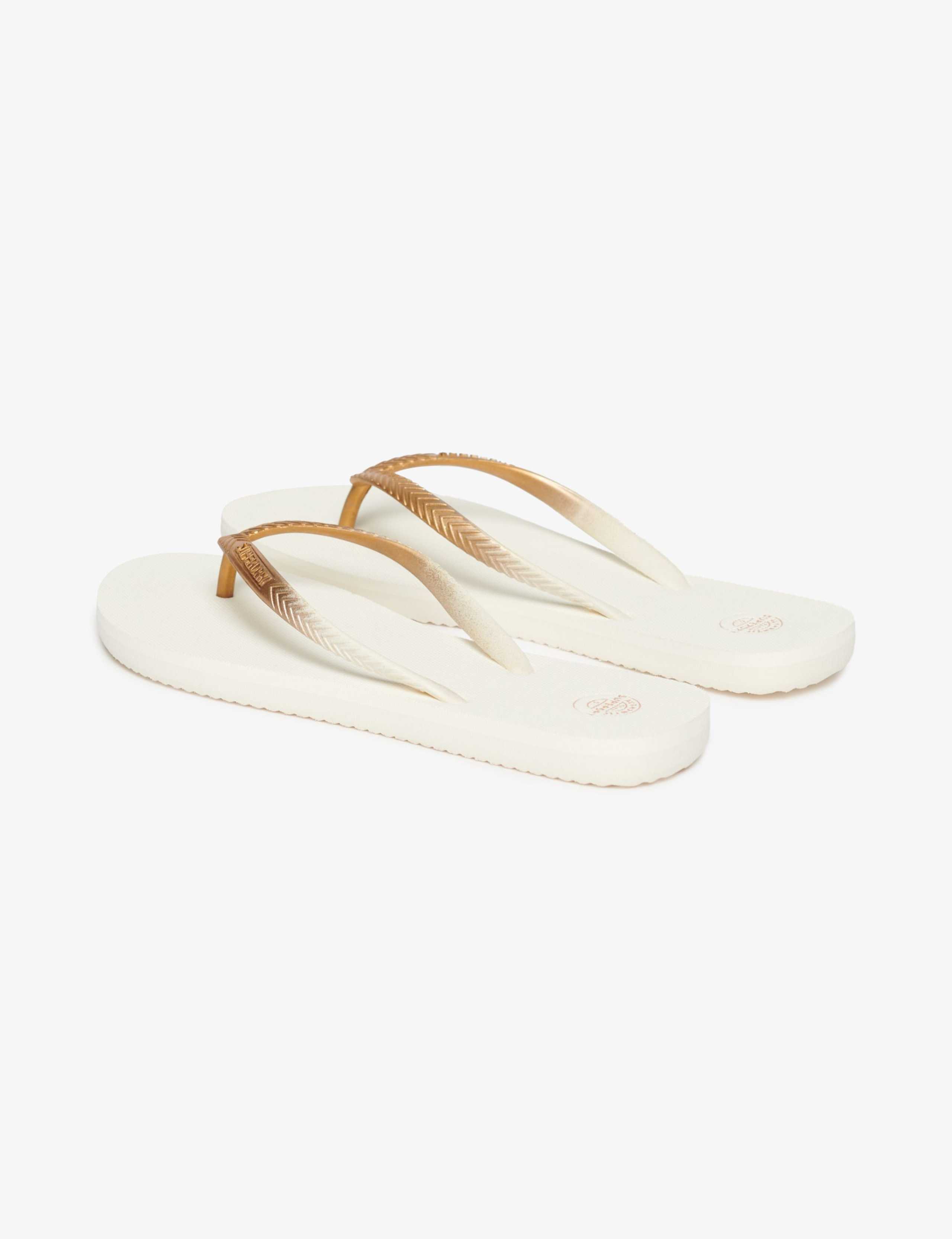 Metallic Flat Flip Flops 2 of 7