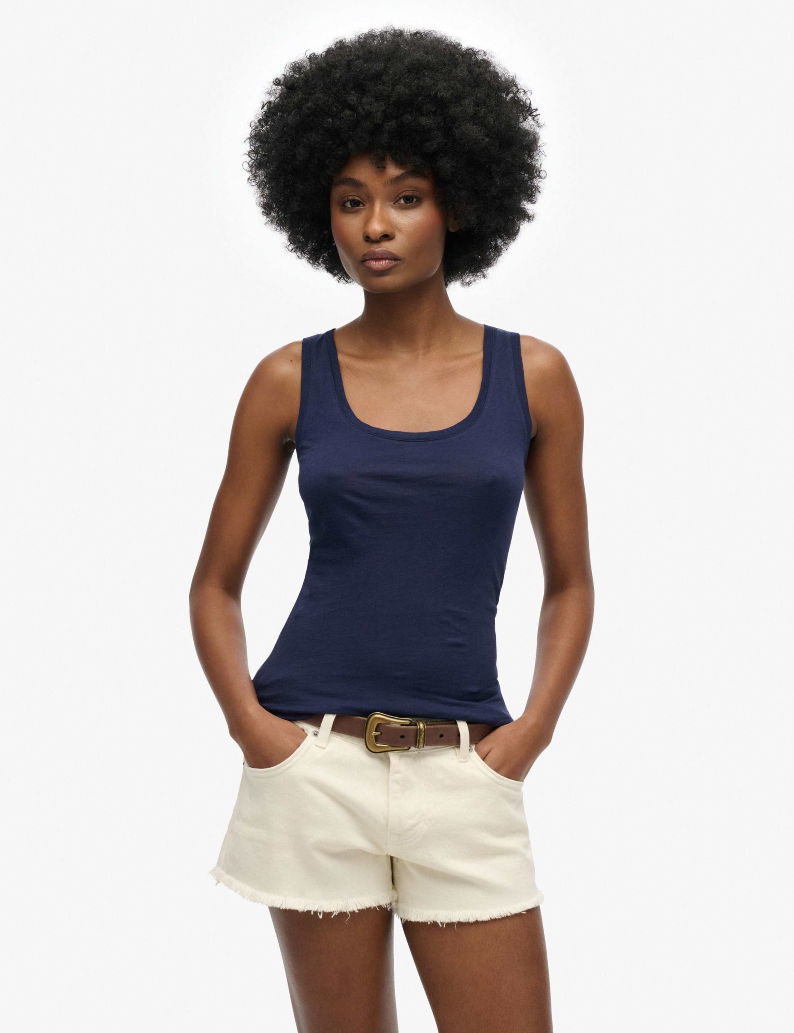 Pure Cotton Racerback Vest 1 of 4