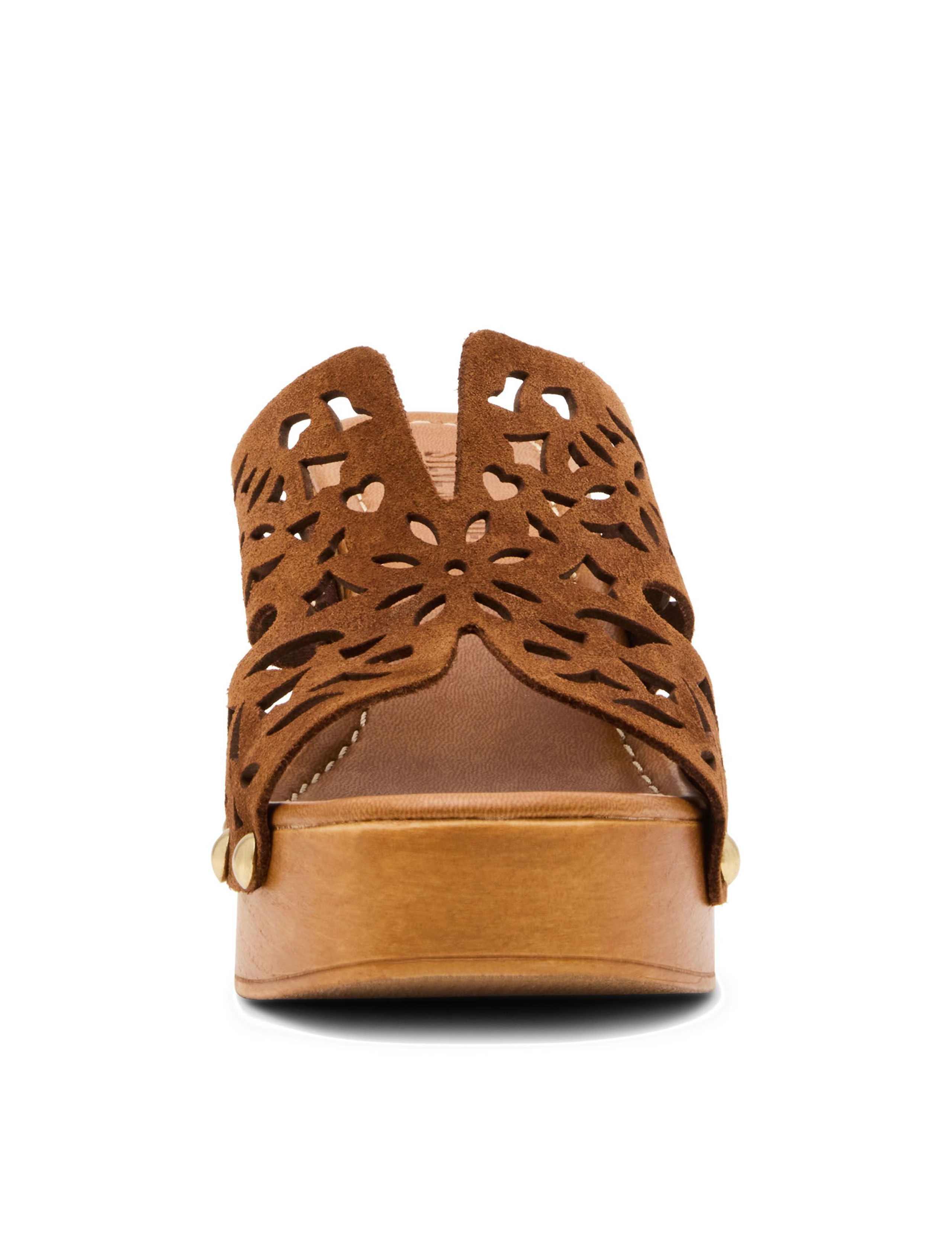 Sunkissed Suede Block Heel Clogs 3 of 6