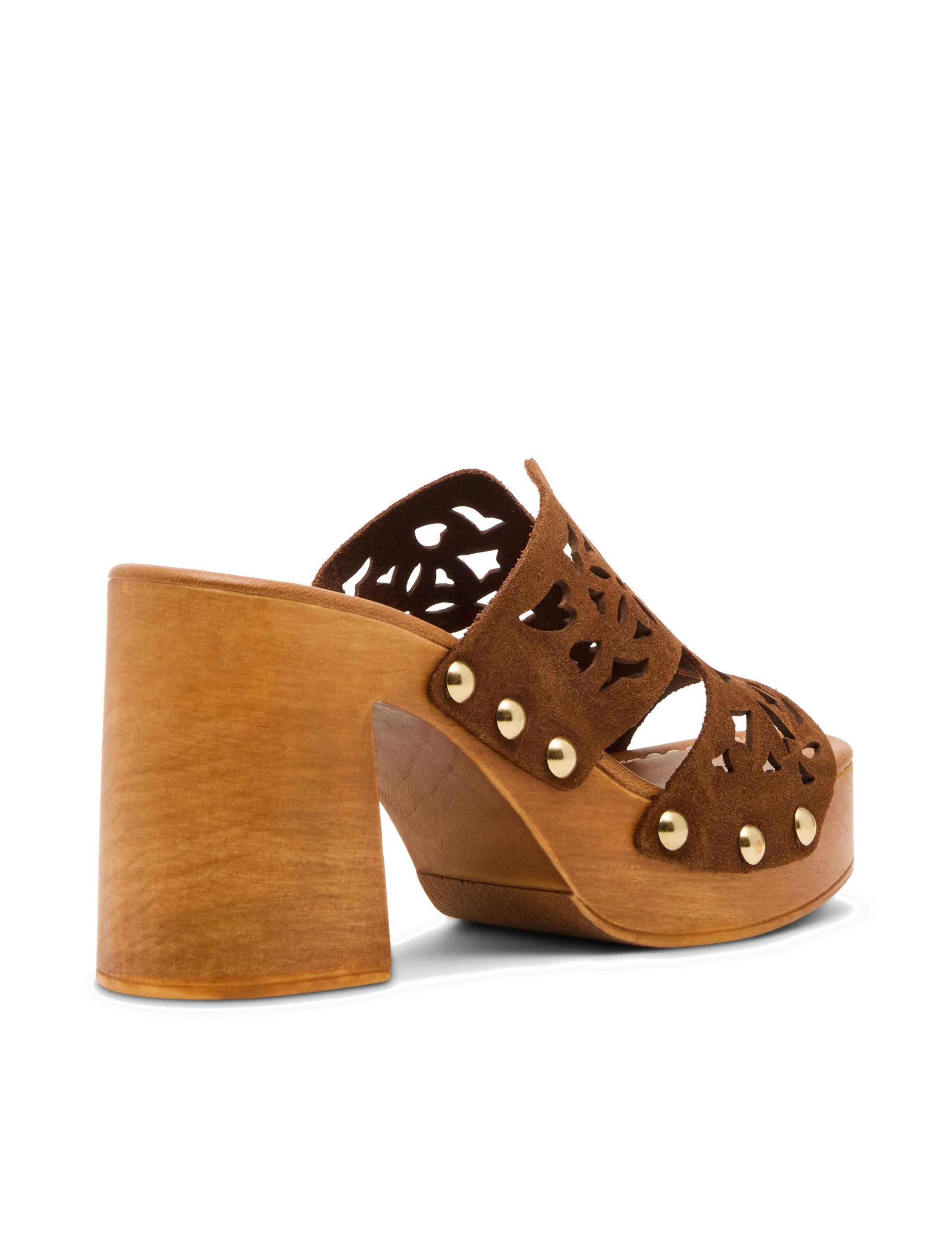 Sunkissed Suede Block Heel Clogs 4 of 6