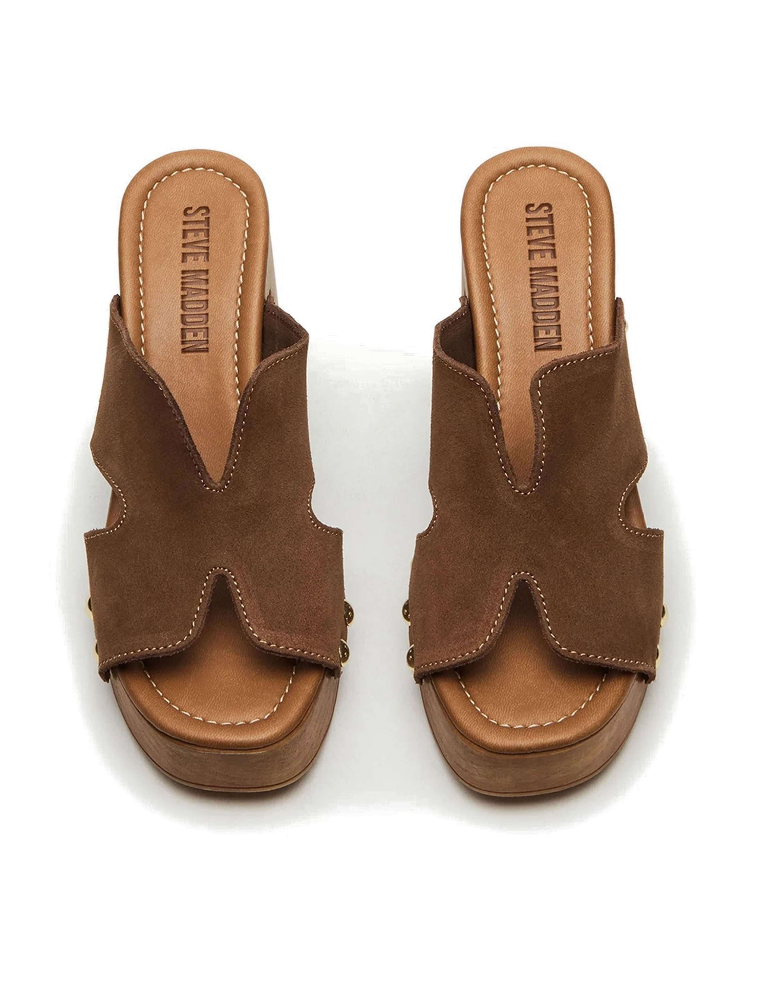 Suede Block Heel Sandals 5 of 5