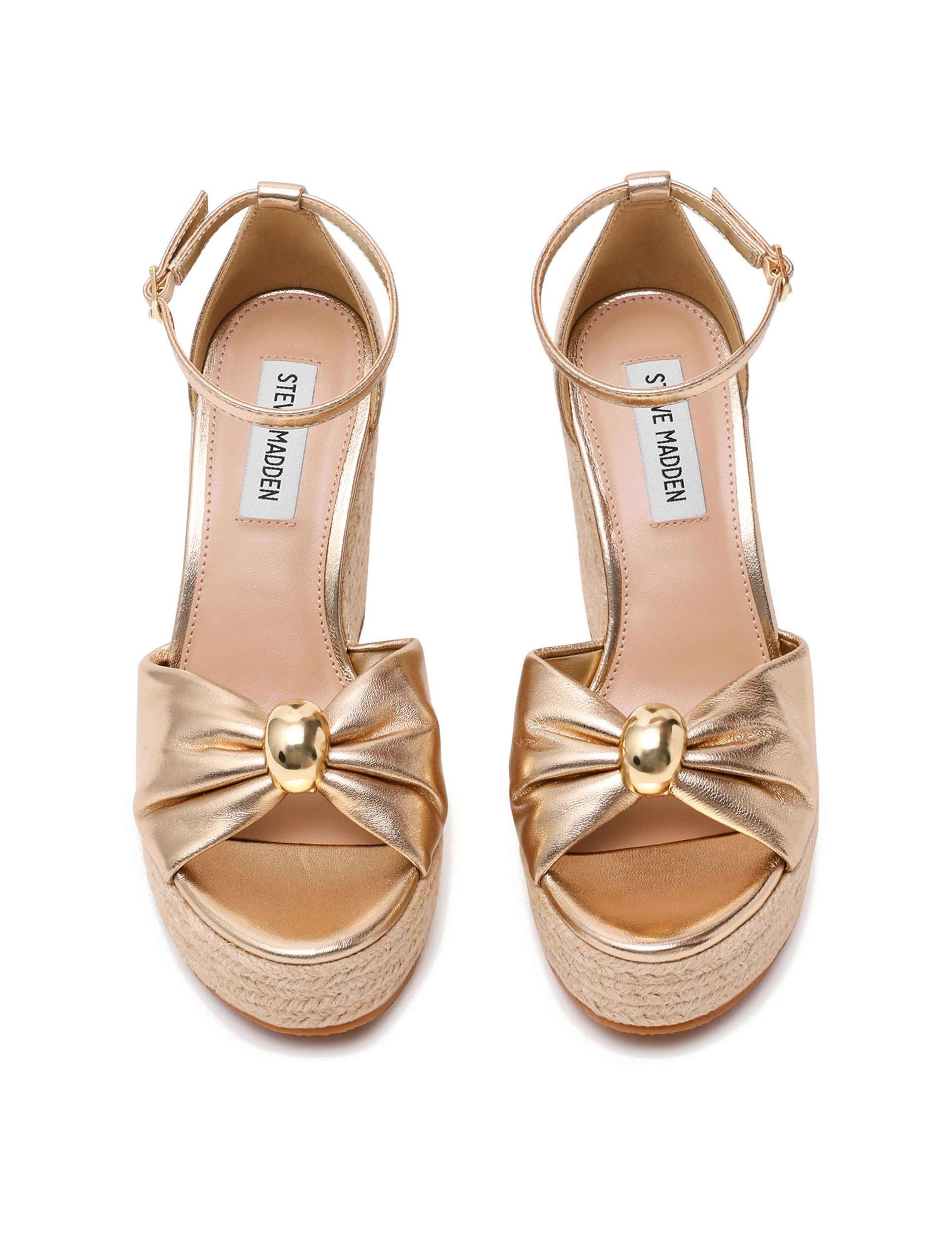 Taliya Leather Ankle Strap Wedge Sandals 2 of 5