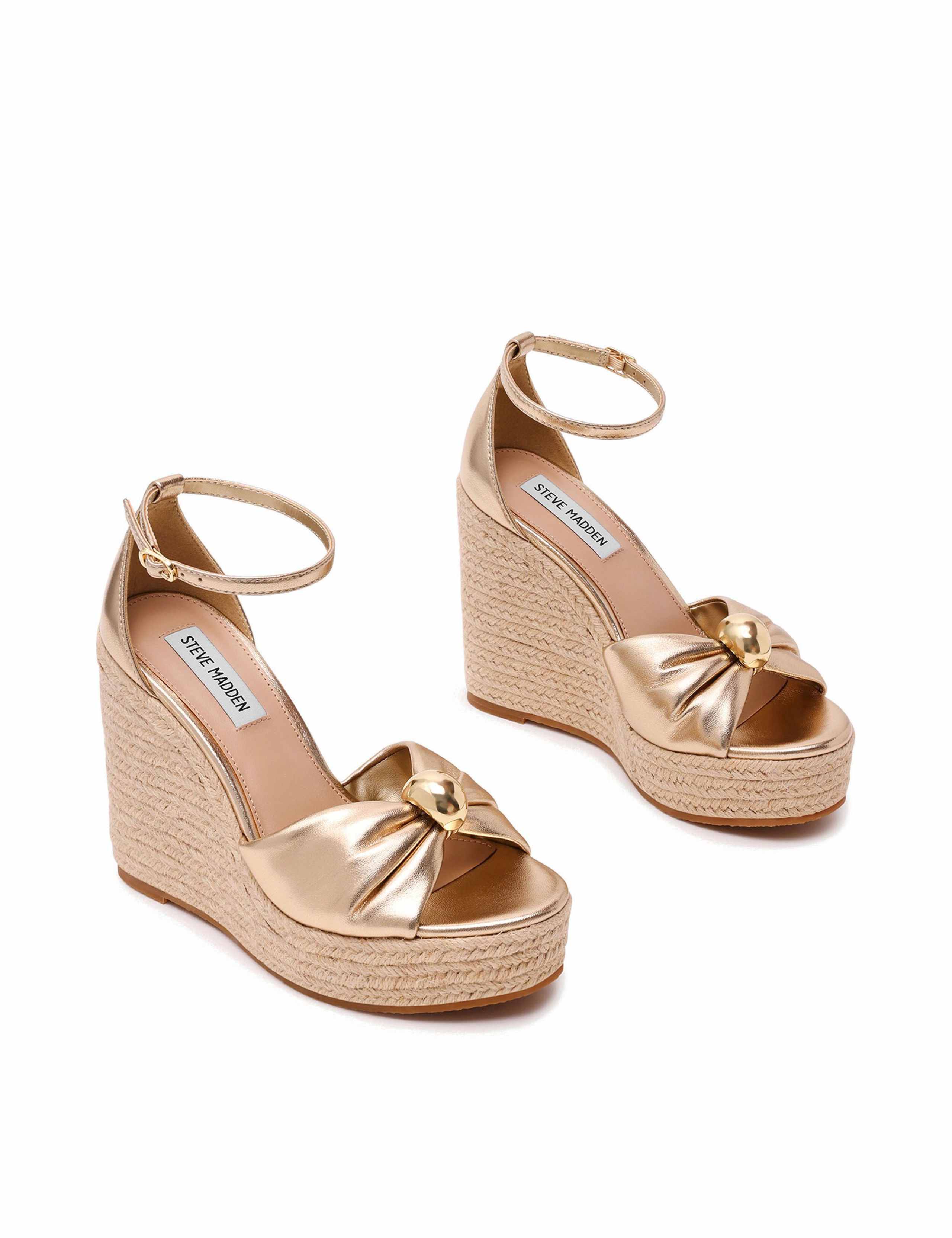 Taliya Leather Ankle Strap Wedge Sandals 5 of 5