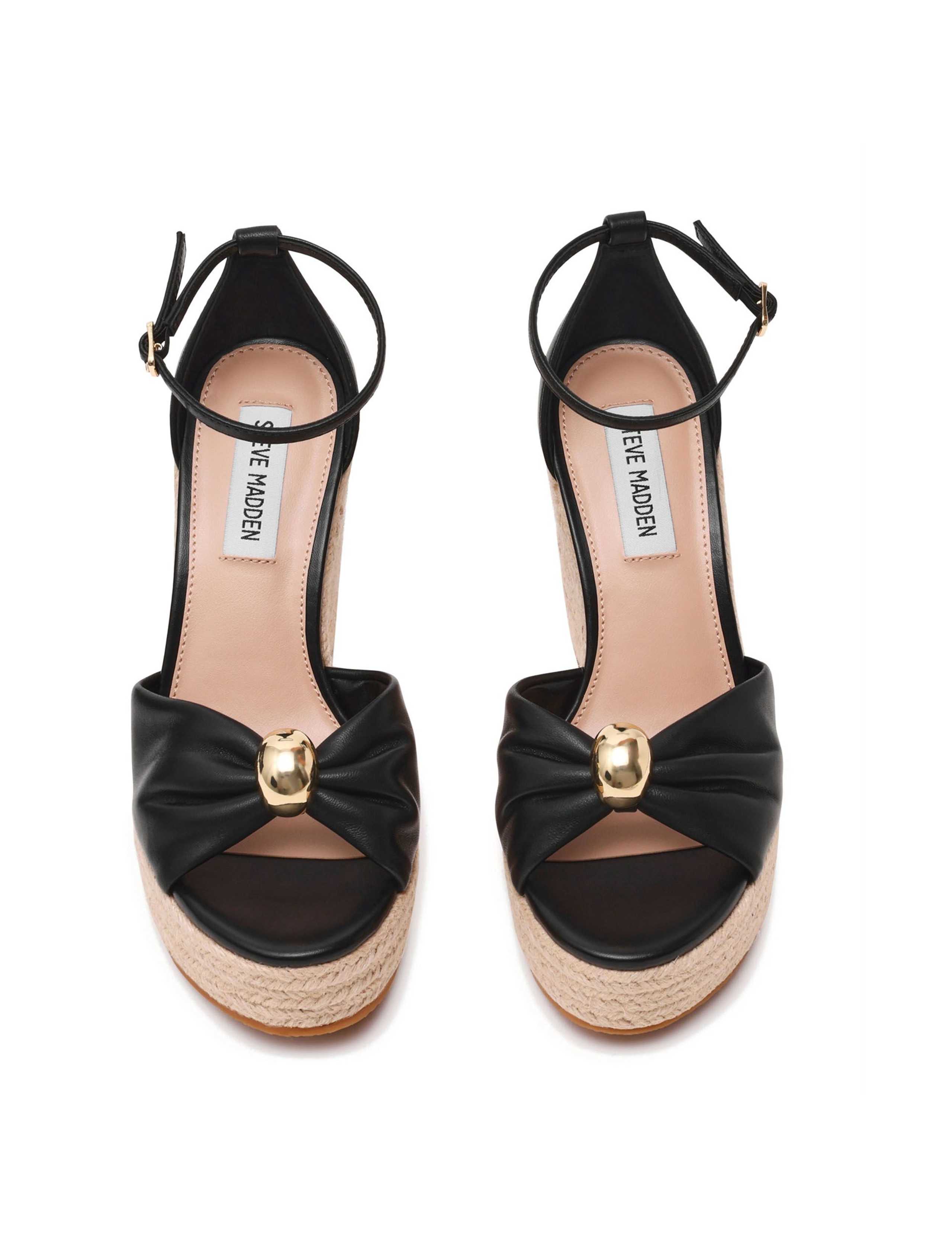 Taliya Leather Ankle Strap Wedge Sandals 3 of 5