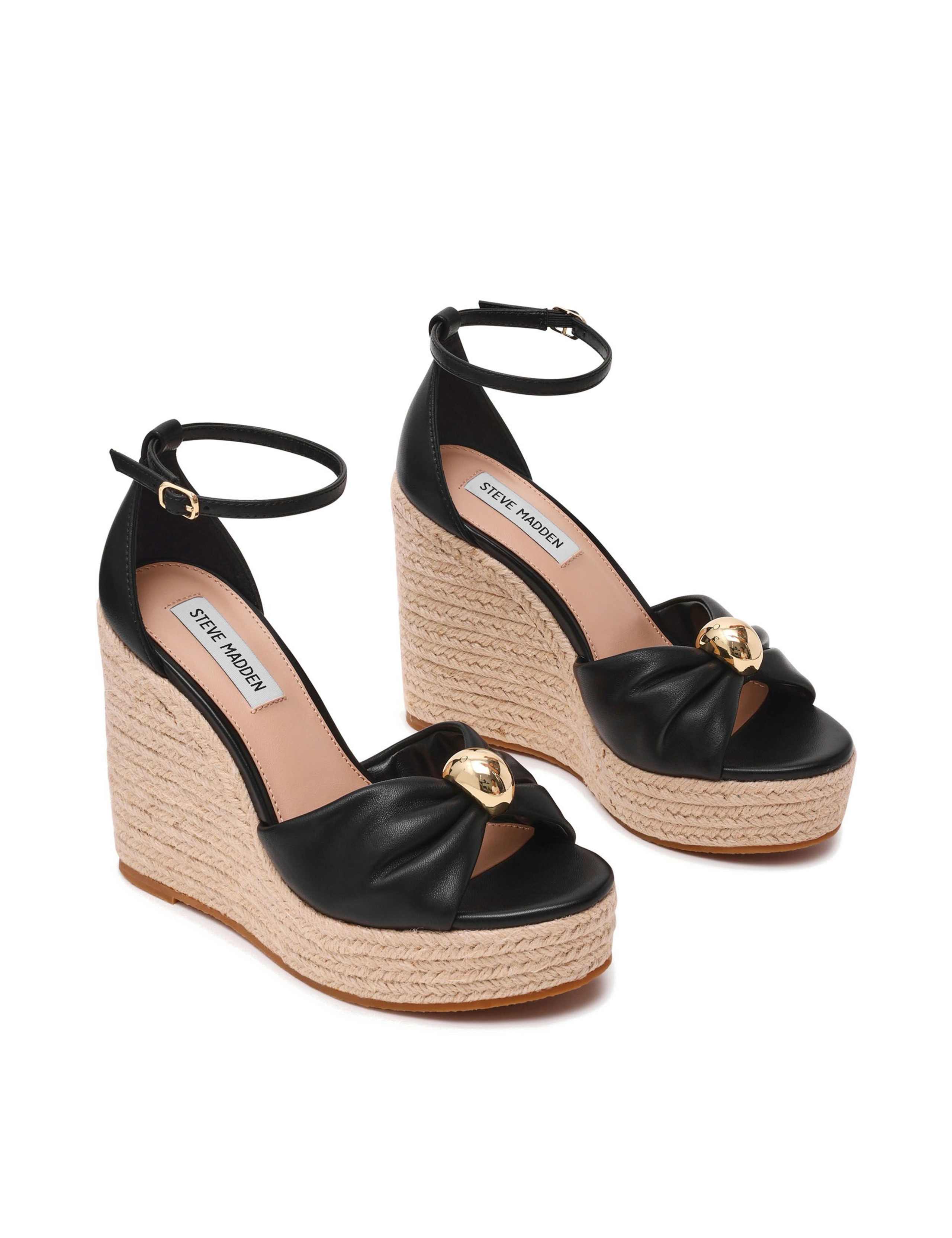 Taliya Leather Ankle Strap Wedge Sandals 5 of 5