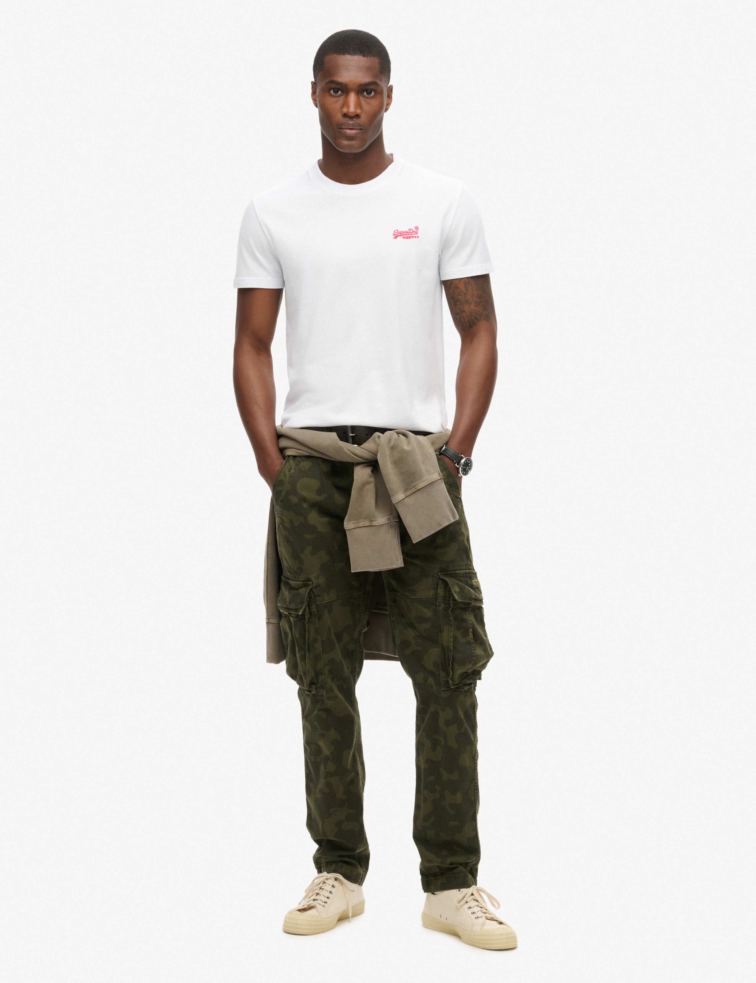 Slim Fit Pure Cotton Crew Neck Logo T-Shirt 3 of 6