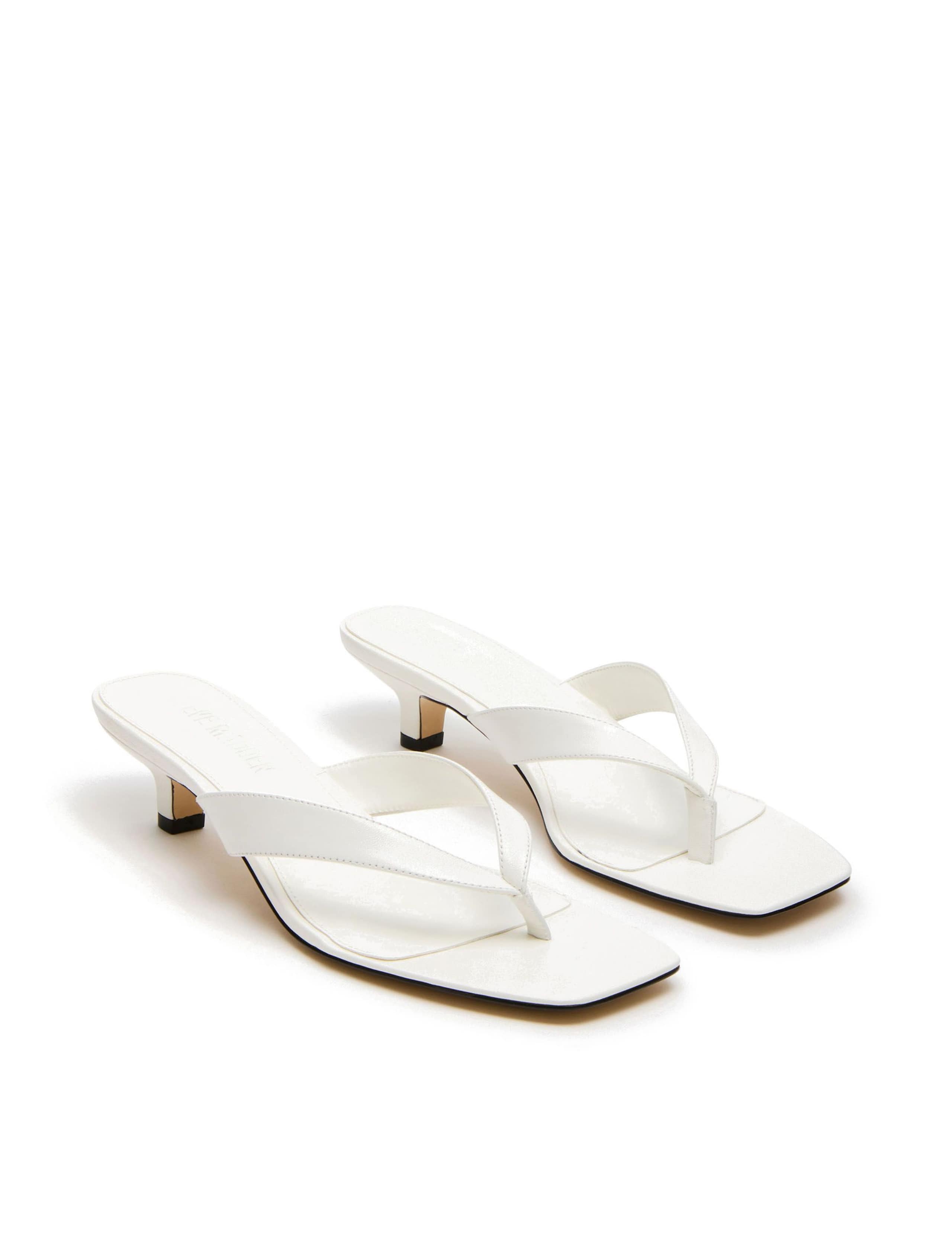 Tracie 107 Leather Kitten Heel Sandals 2 of 5