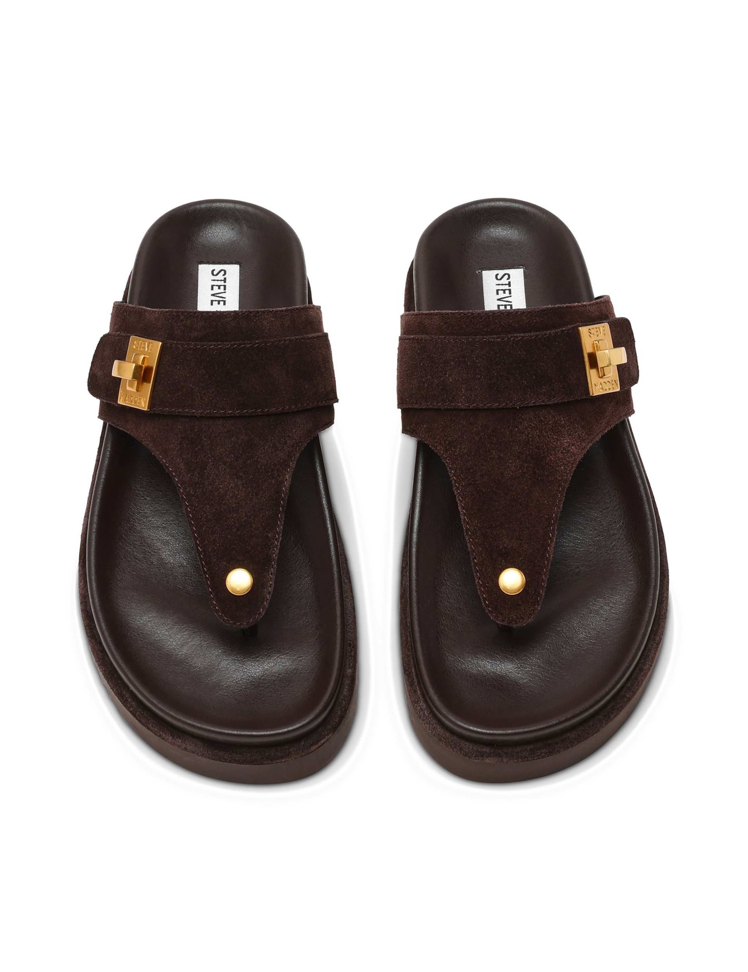 Suede Toe Post Sandals 2 of 5