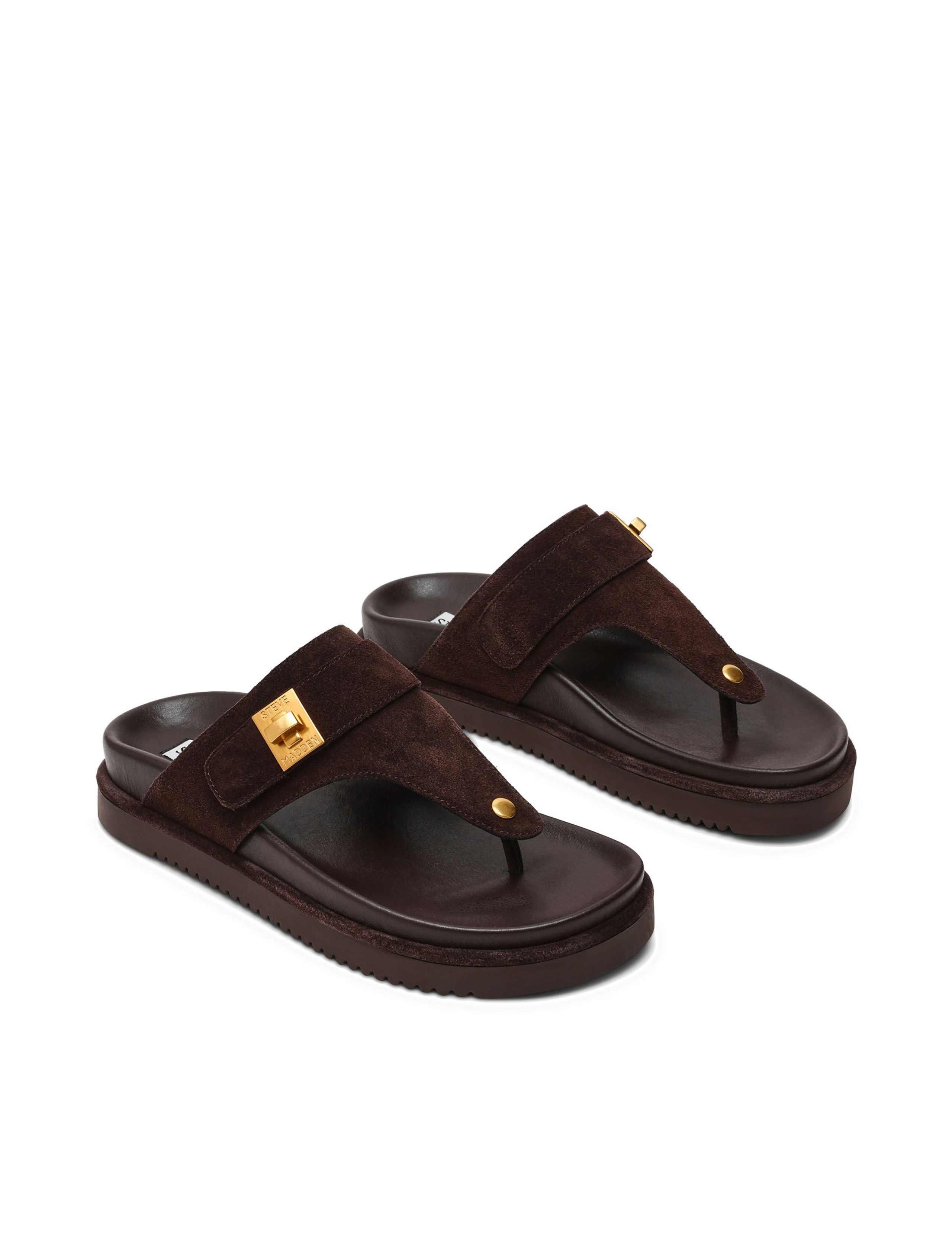 Suede Toe Post Sandals 5 of 5