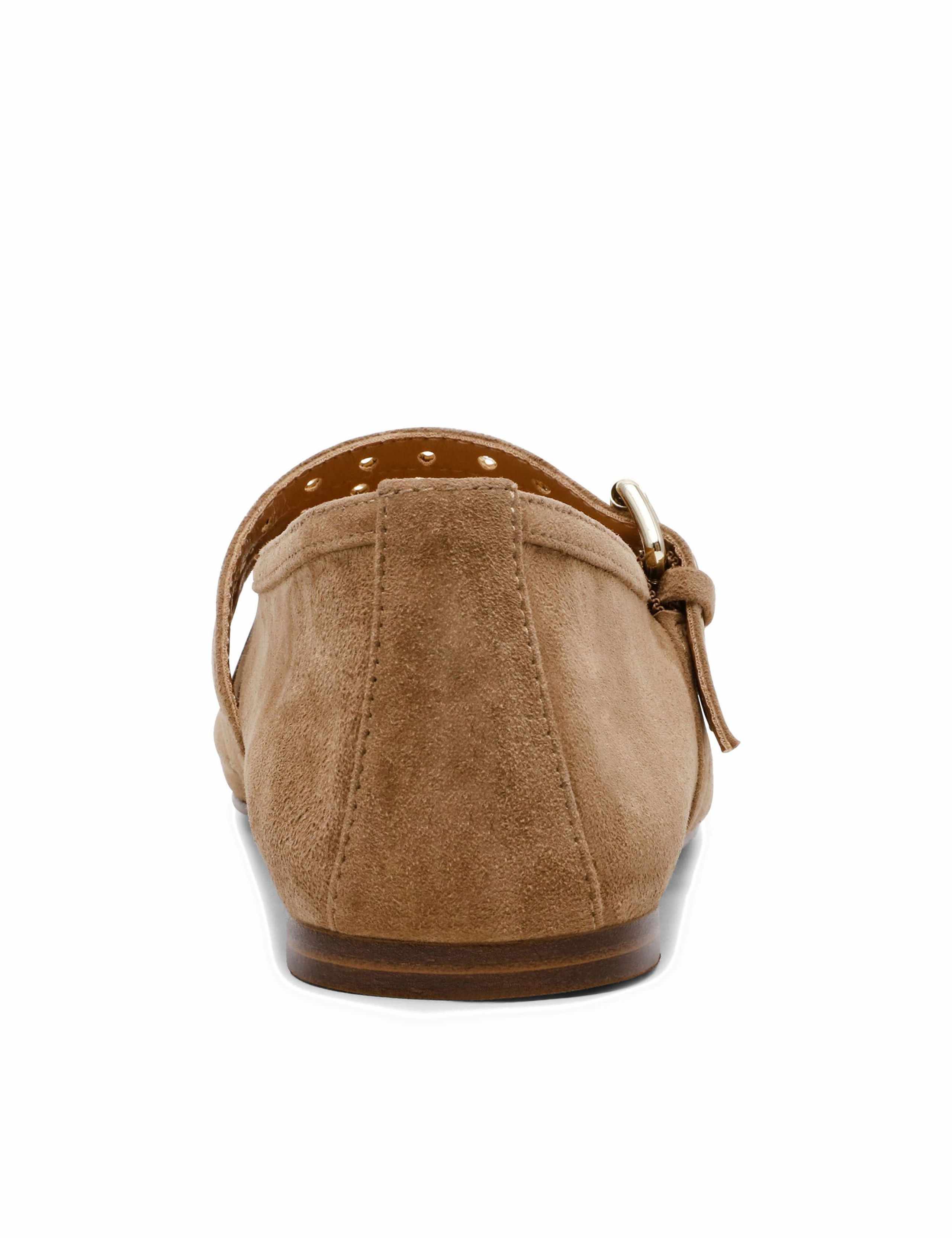 Lydia Leather Buckle Flat Pumps 3 of 5
