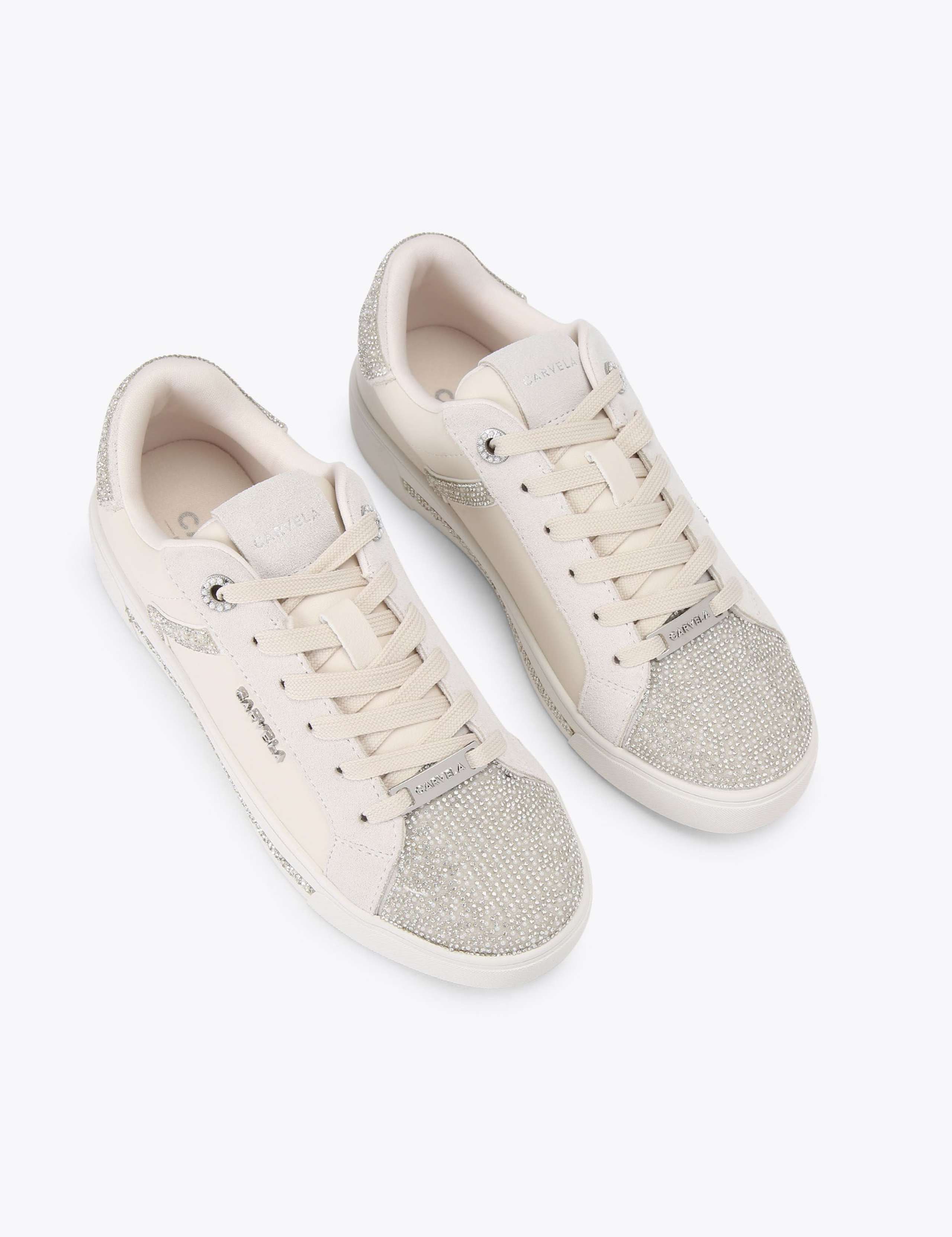 Sparkle Embellished Lace Up Trainers 2 of 4