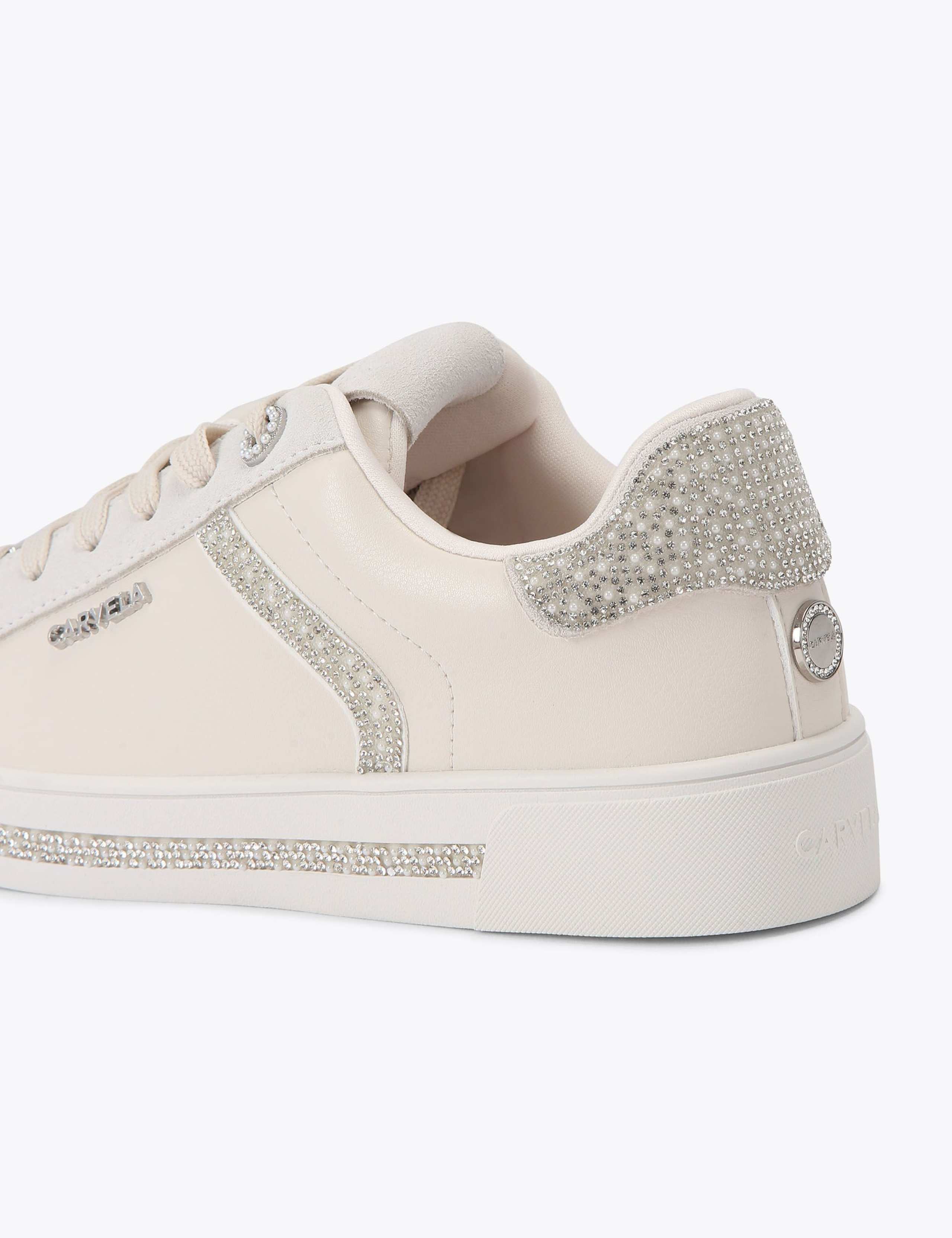 Sparkle Embellished Lace Up Trainers 4 of 4