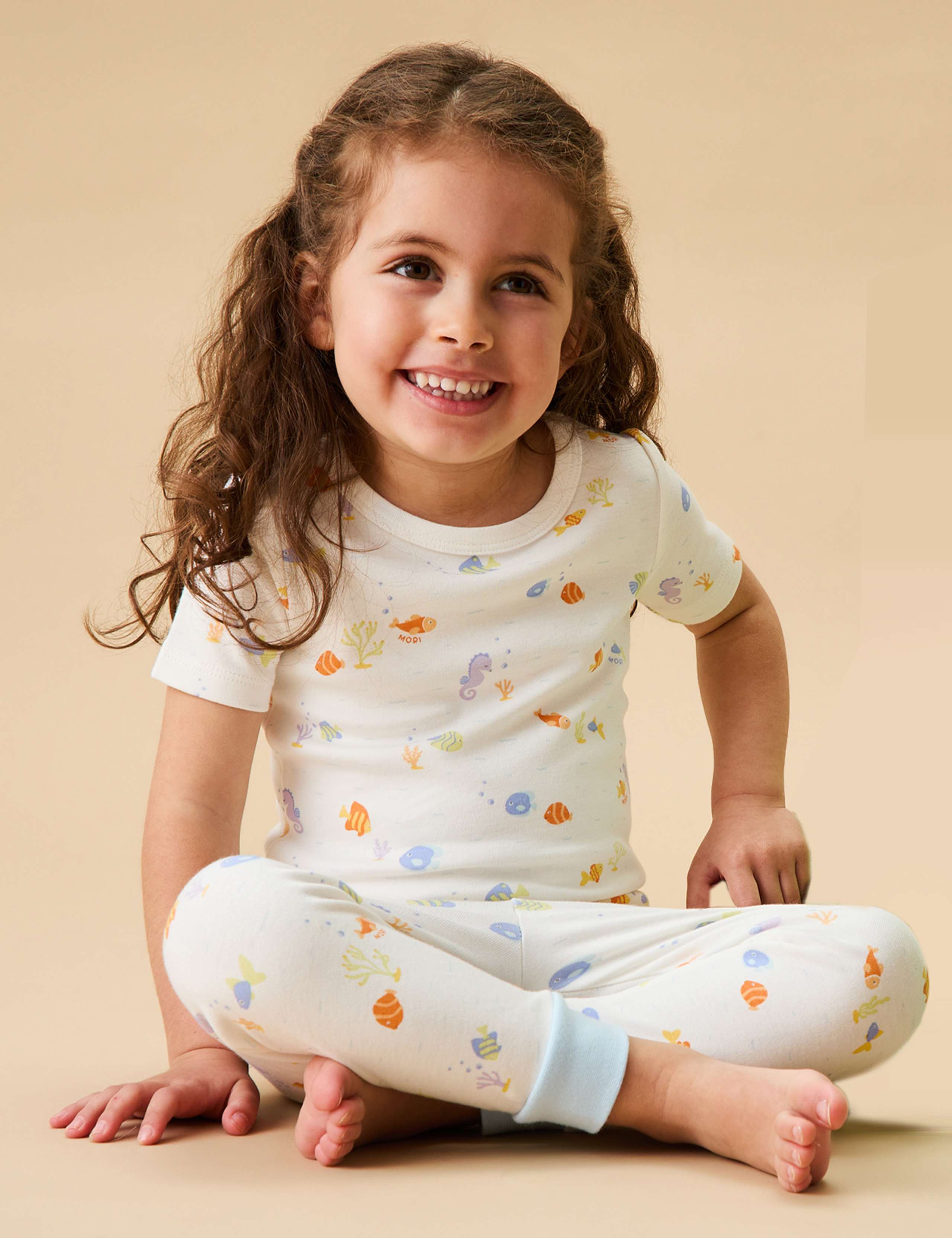 Cotton Blend Fish Pyjamas (1-6 Yrs) 2 of 3