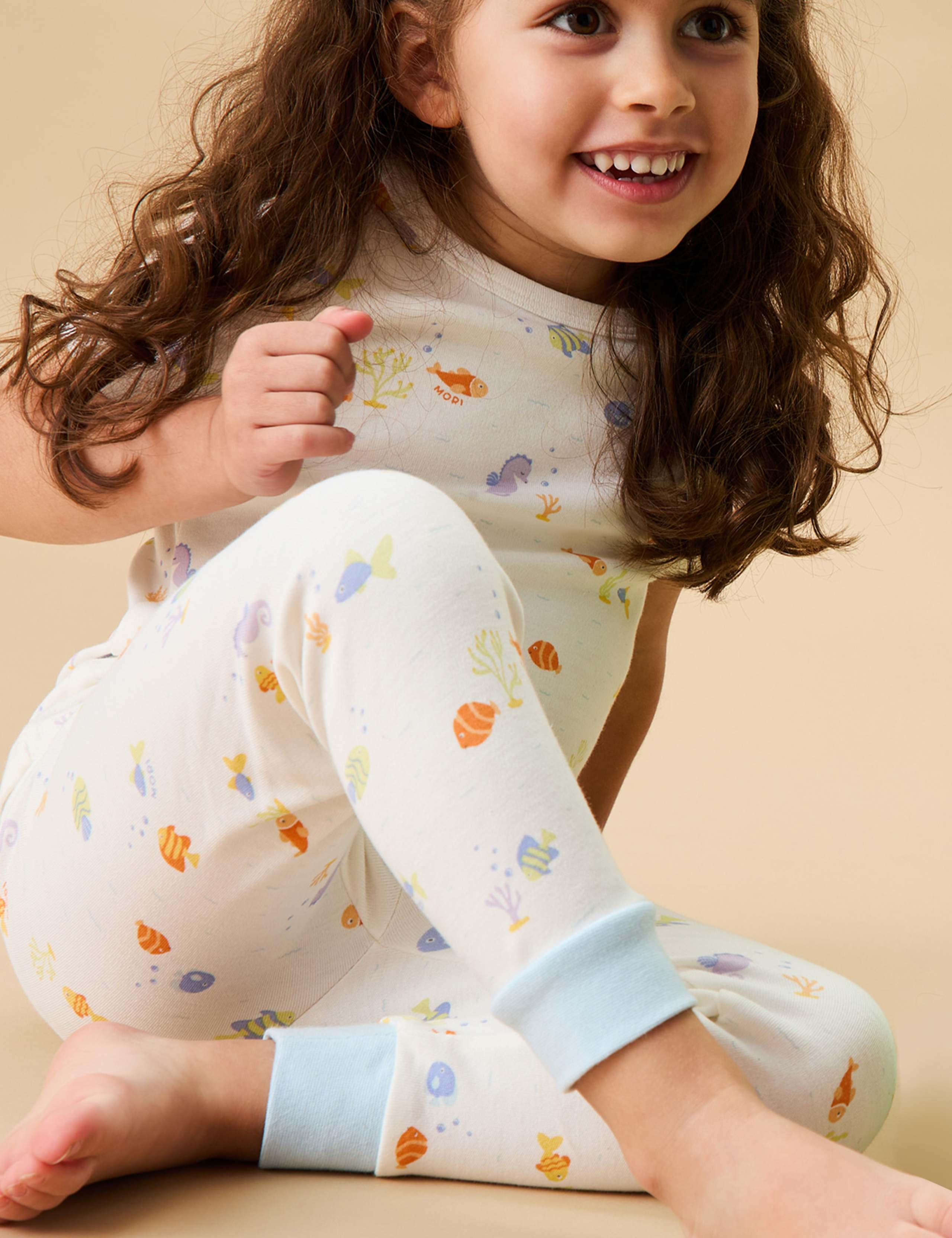 Cotton Blend Fish Pyjamas (1-6 Yrs) 3 of 3