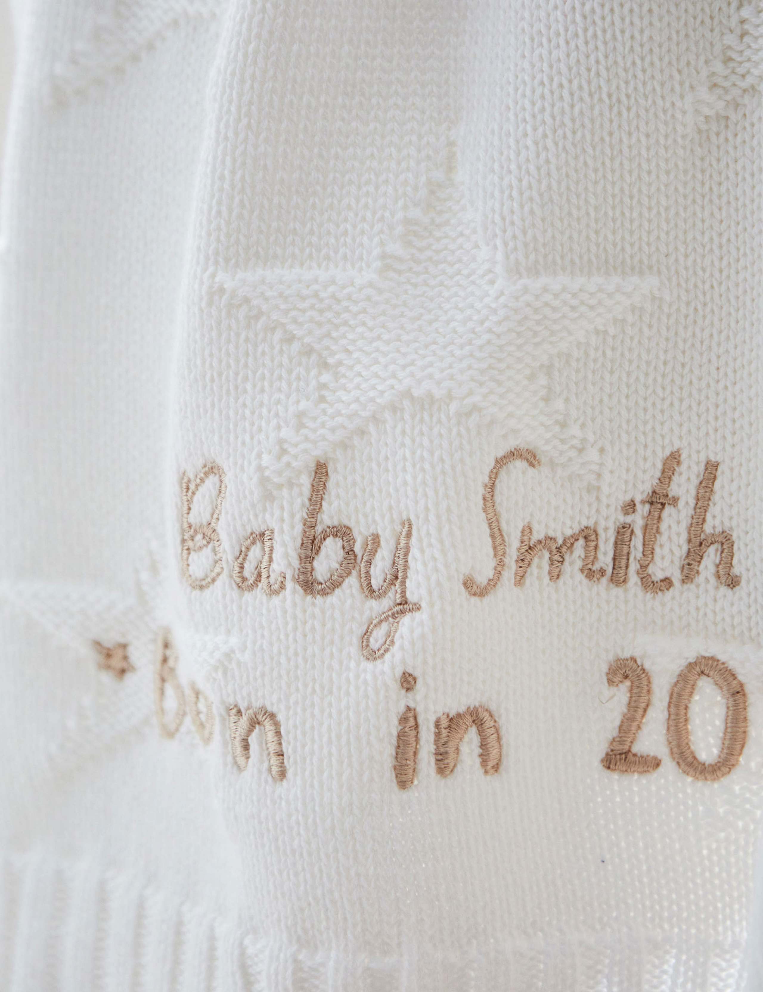 Personalised Born in 2025  Blanket 2 of 3