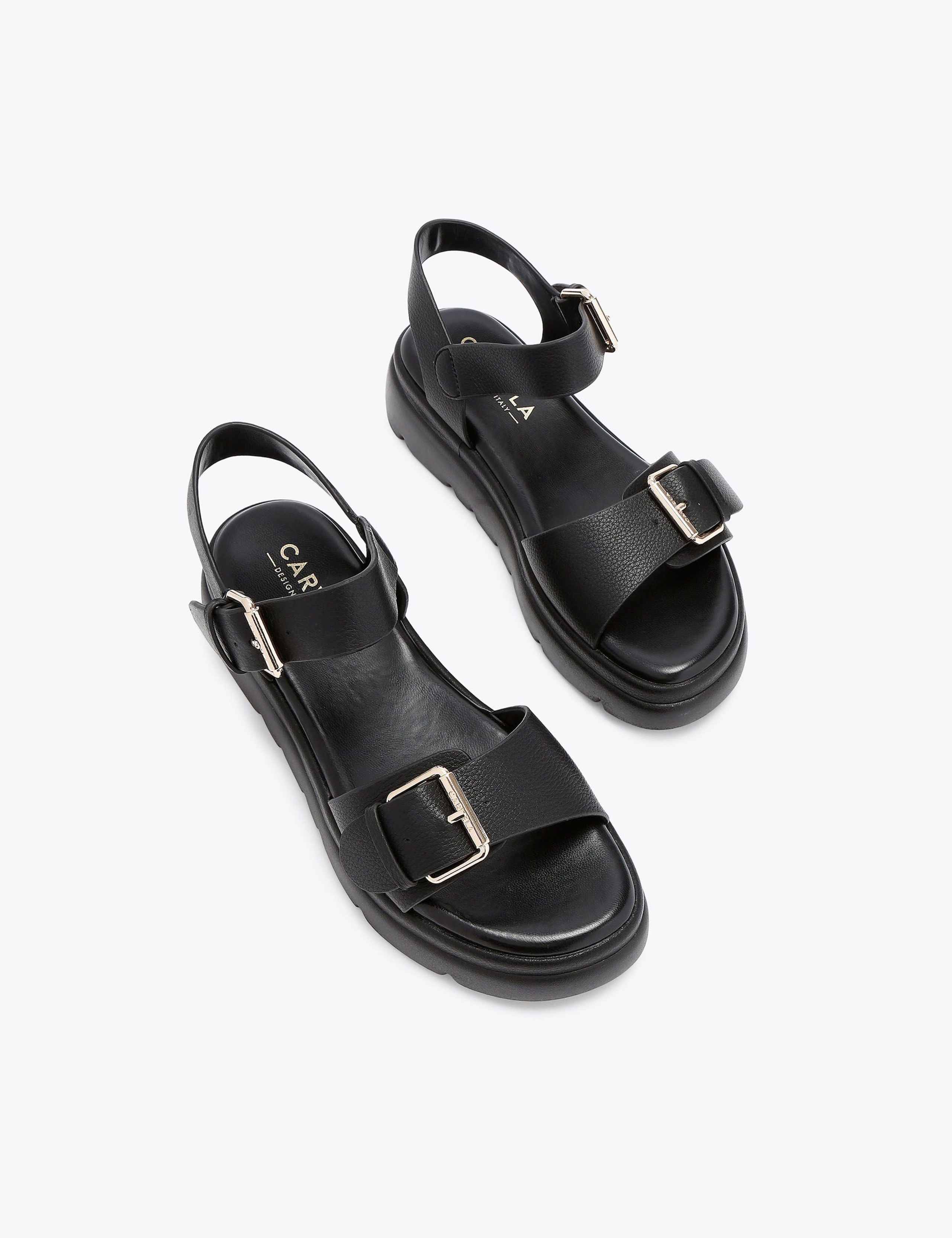 Double Buckle Flat Sandals 2 of 5