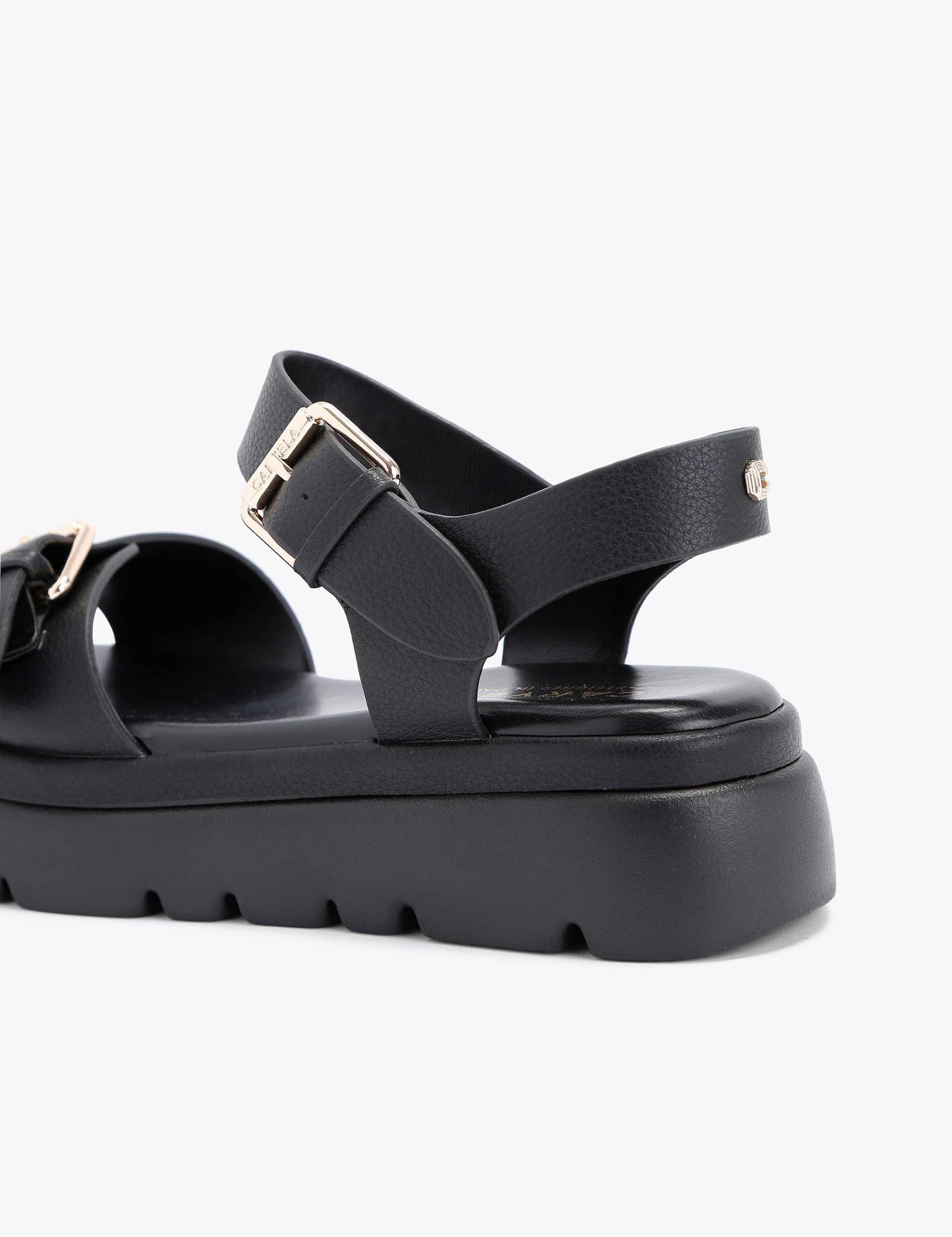 Double Buckle Flat Sandals 5 of 5